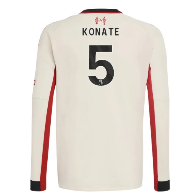 Men's Liverpool 2025/26 Away Long Sleeve Jersey