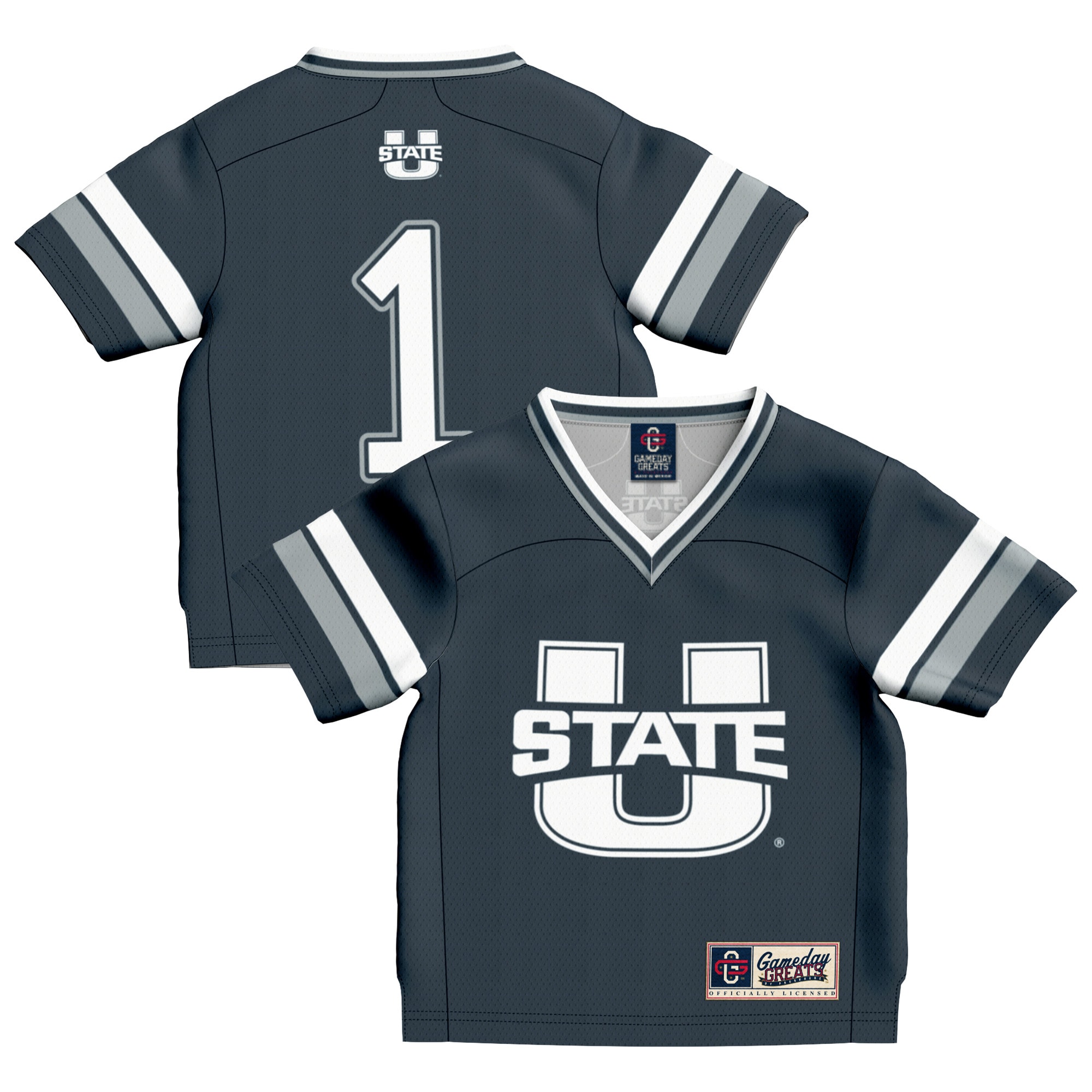Kids' Utah State Aggies Navy Fashion Jersey
