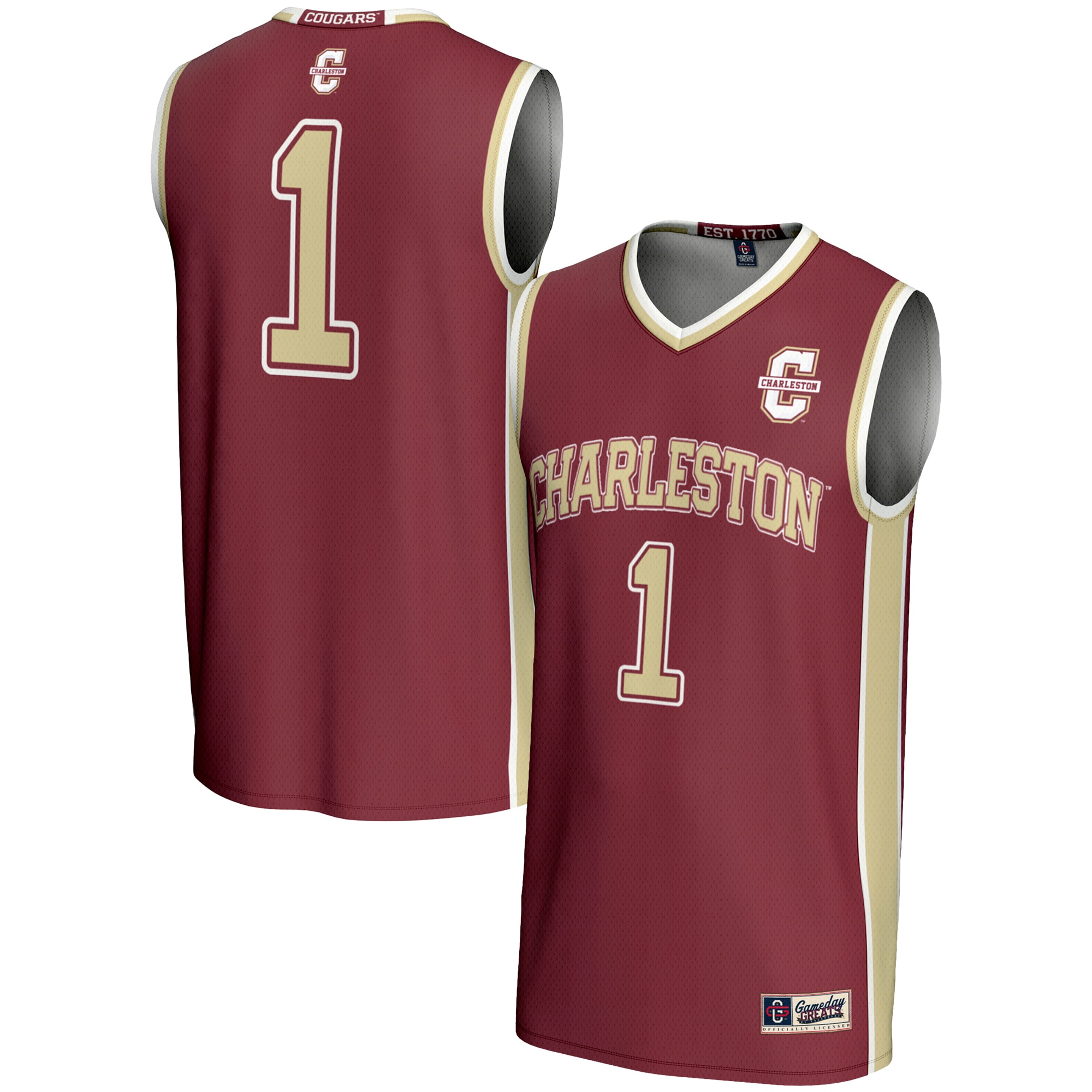 Men's Charleston Cougars Maroon Jersey