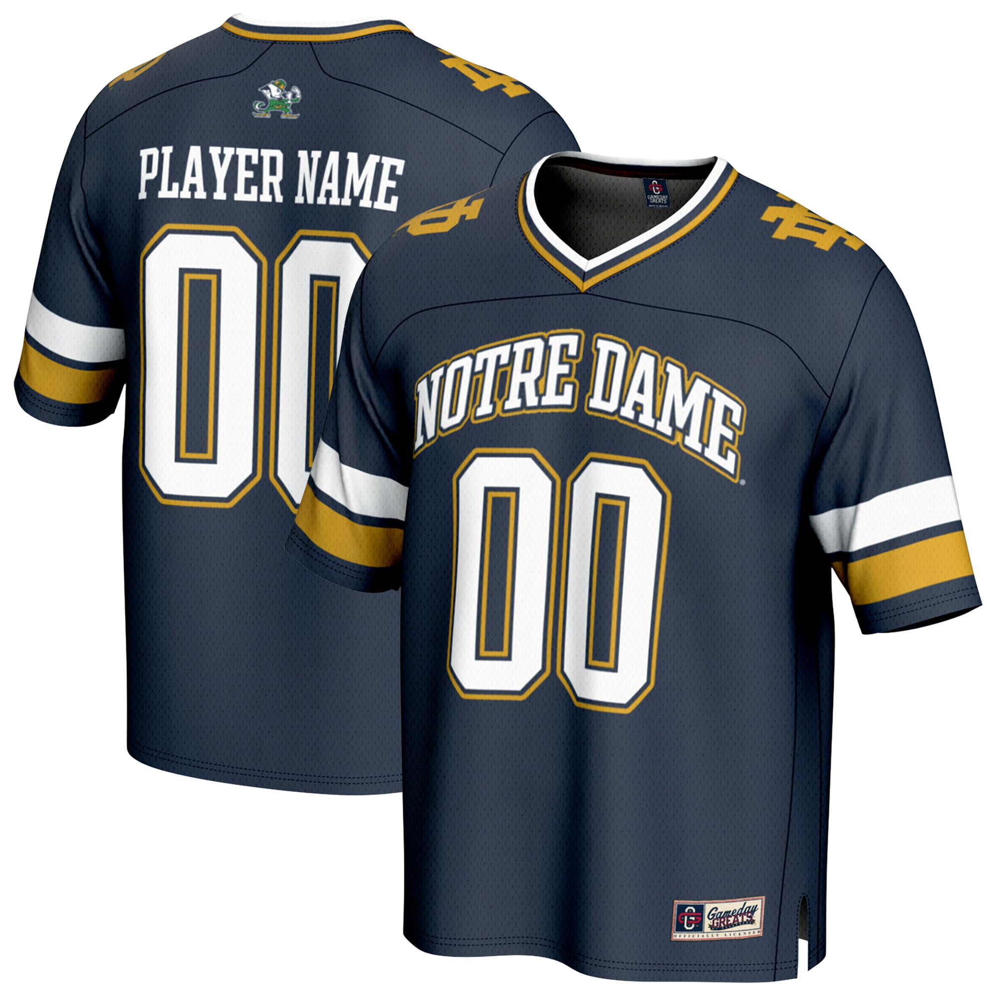 Men's Notre Dame Fighting Irish Navy Player Jersey