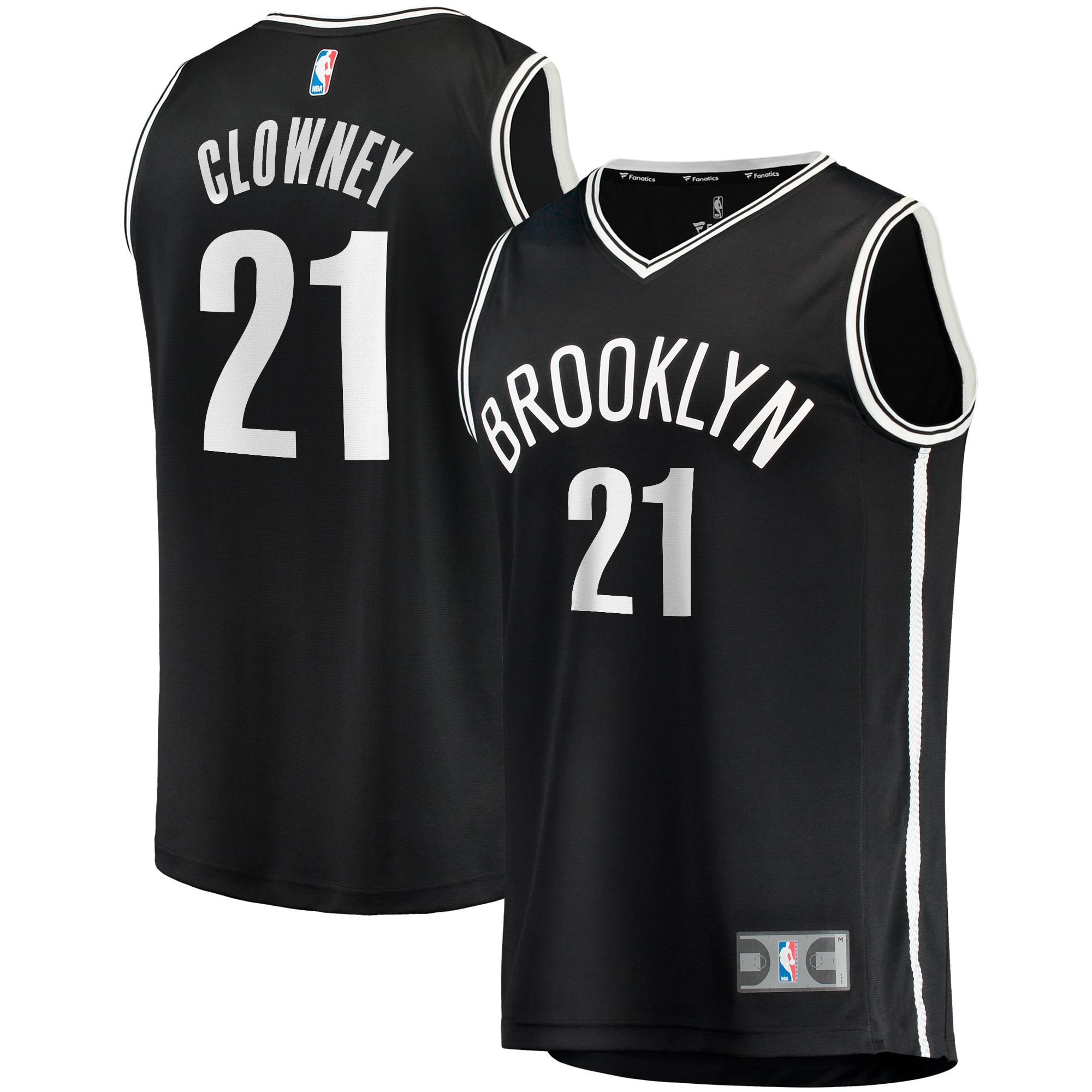 Men's Brooklyn Nets Black Icon Replica Jersey