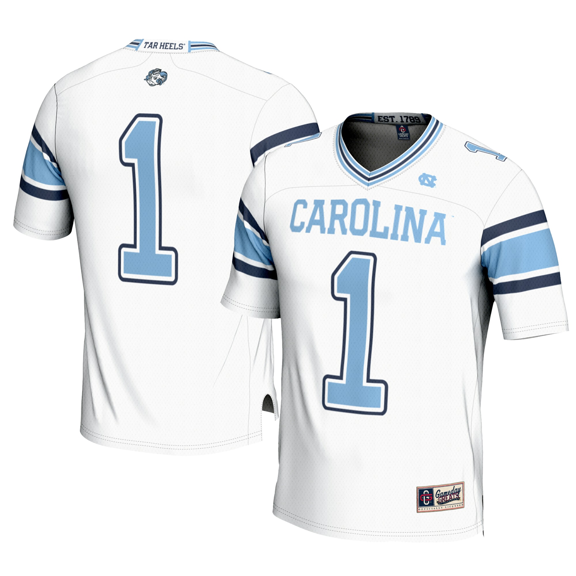 Men's North Carolina Tar Heels White Jersey