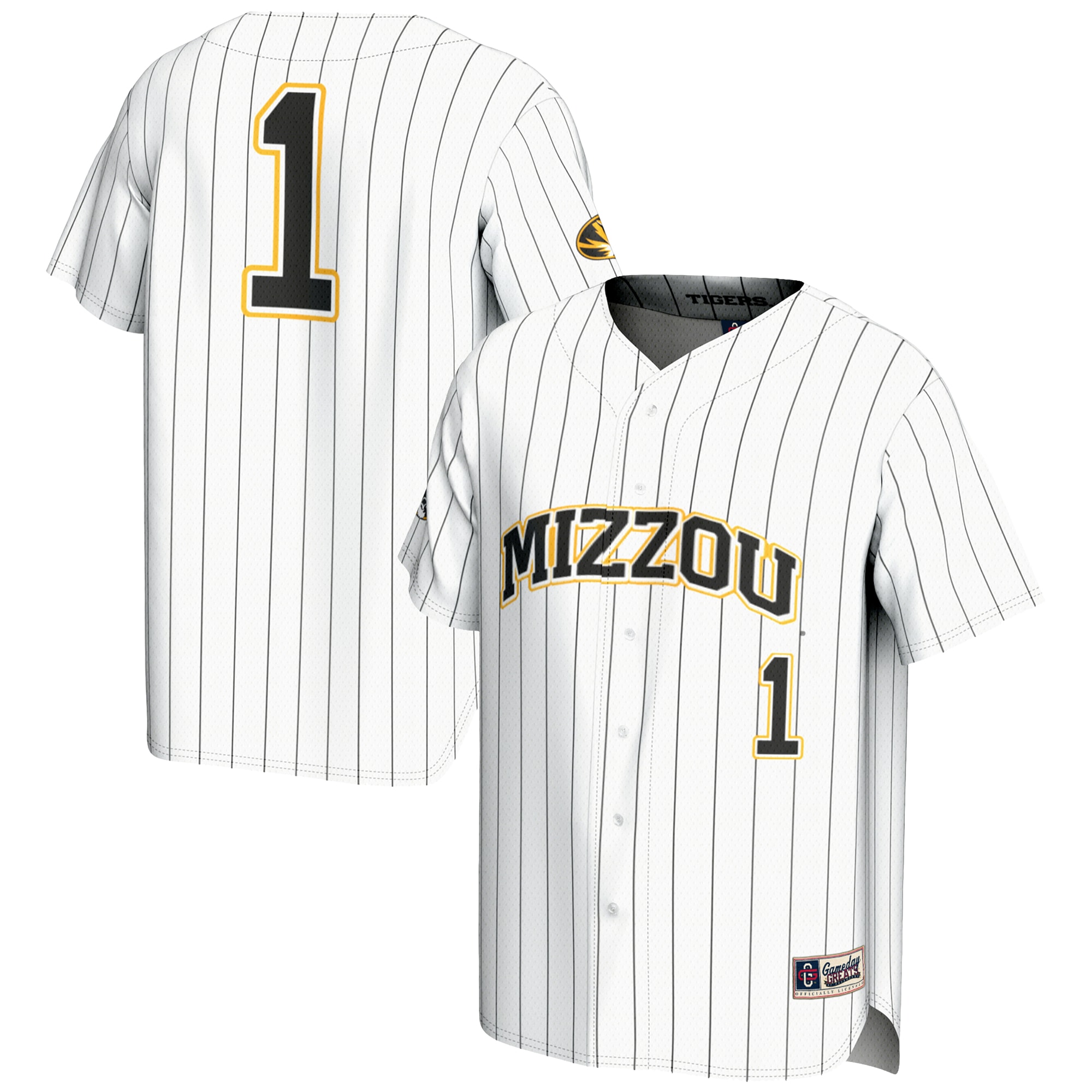 Men's Missouri Tigers White Jersey