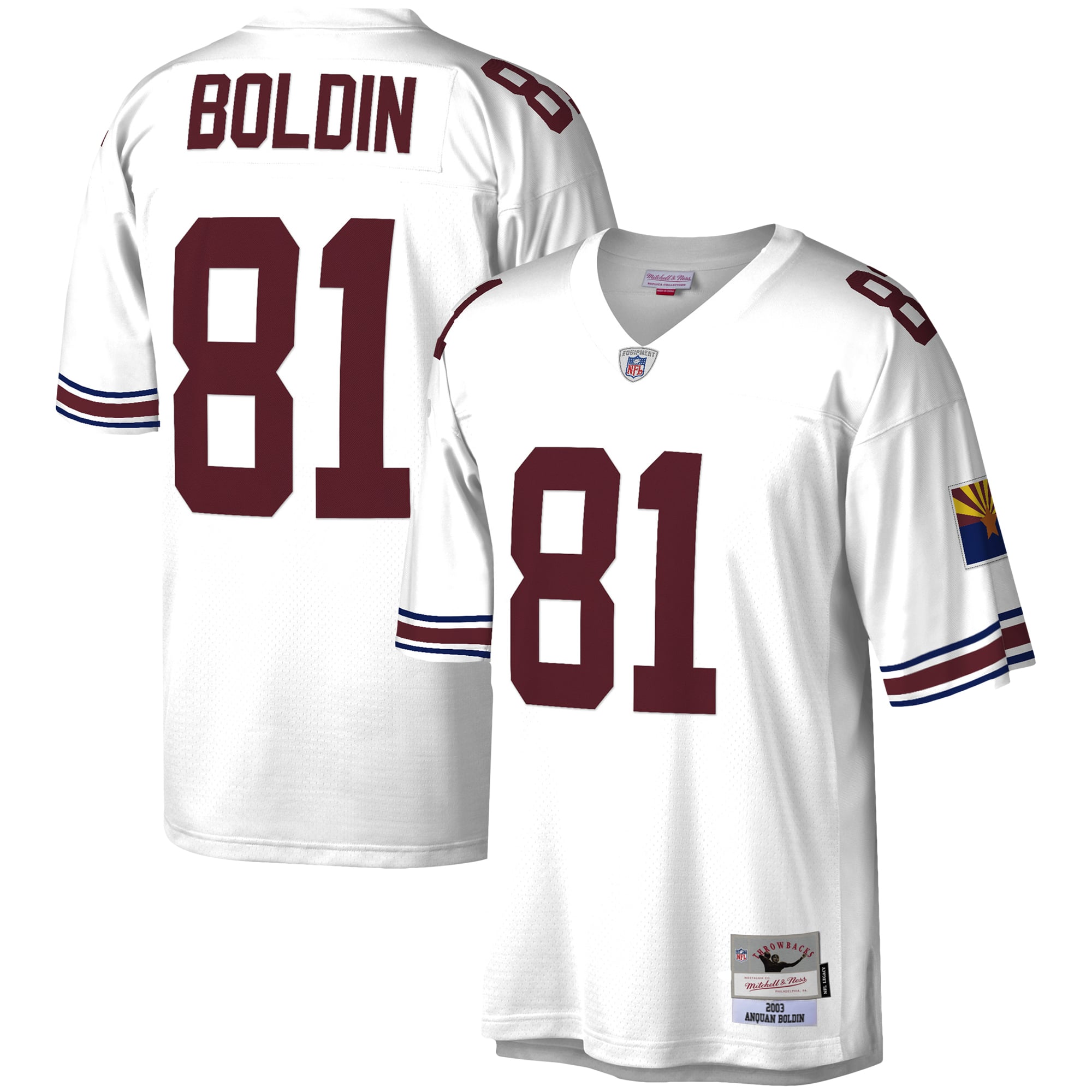Women's Arizona Cardinals White Replica Jersey