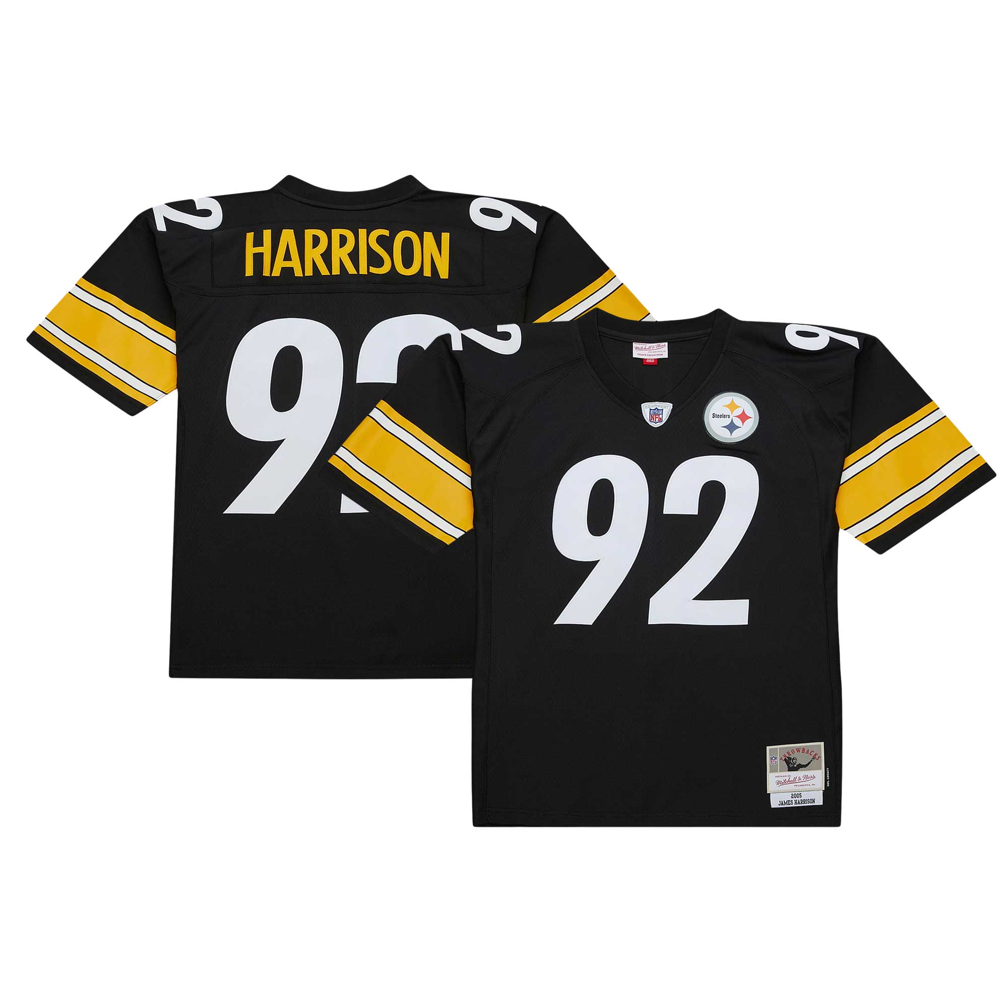 Kids' Pittsburgh Steelers Black Replica Jersey