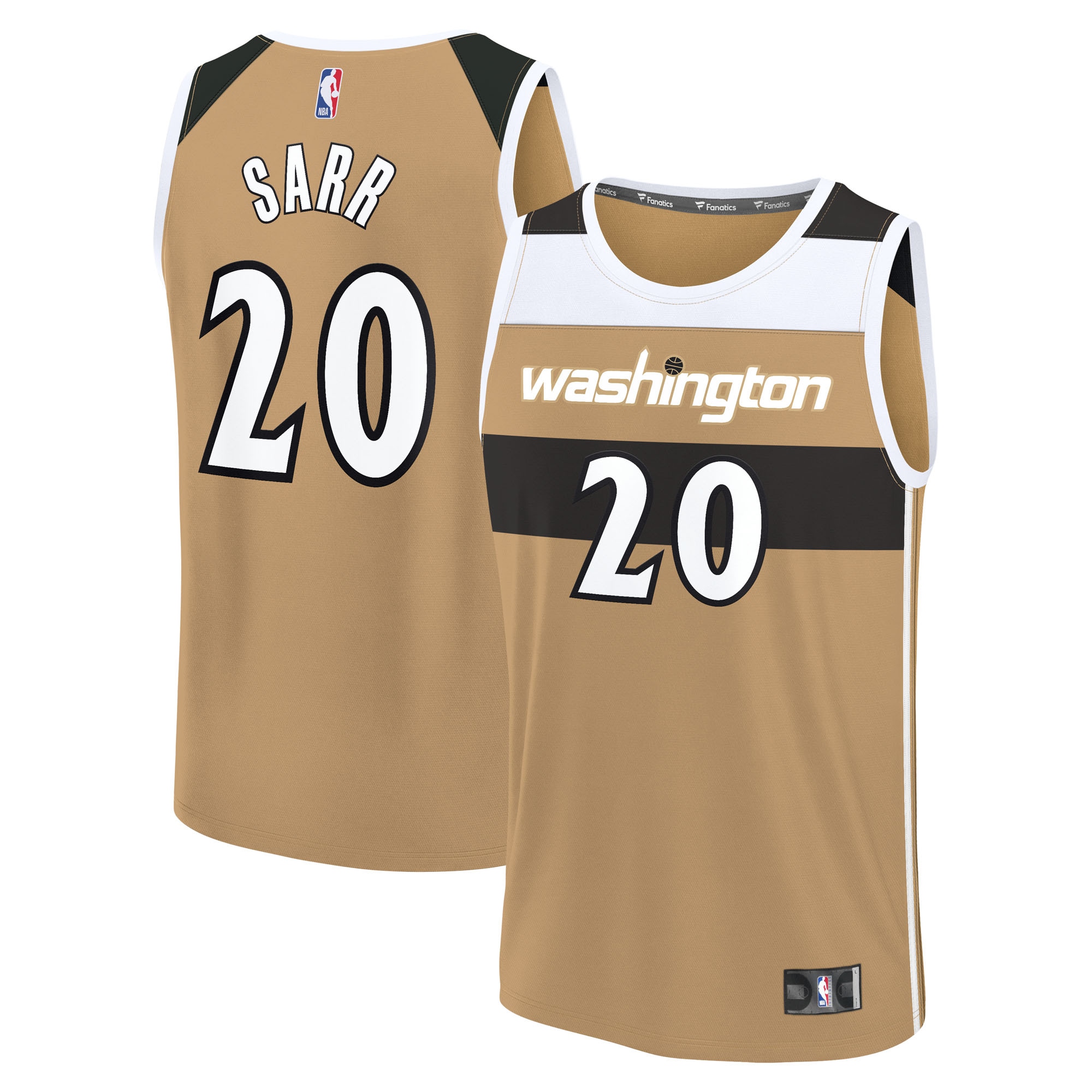 Men's Washington Wizards Gold City Jersey