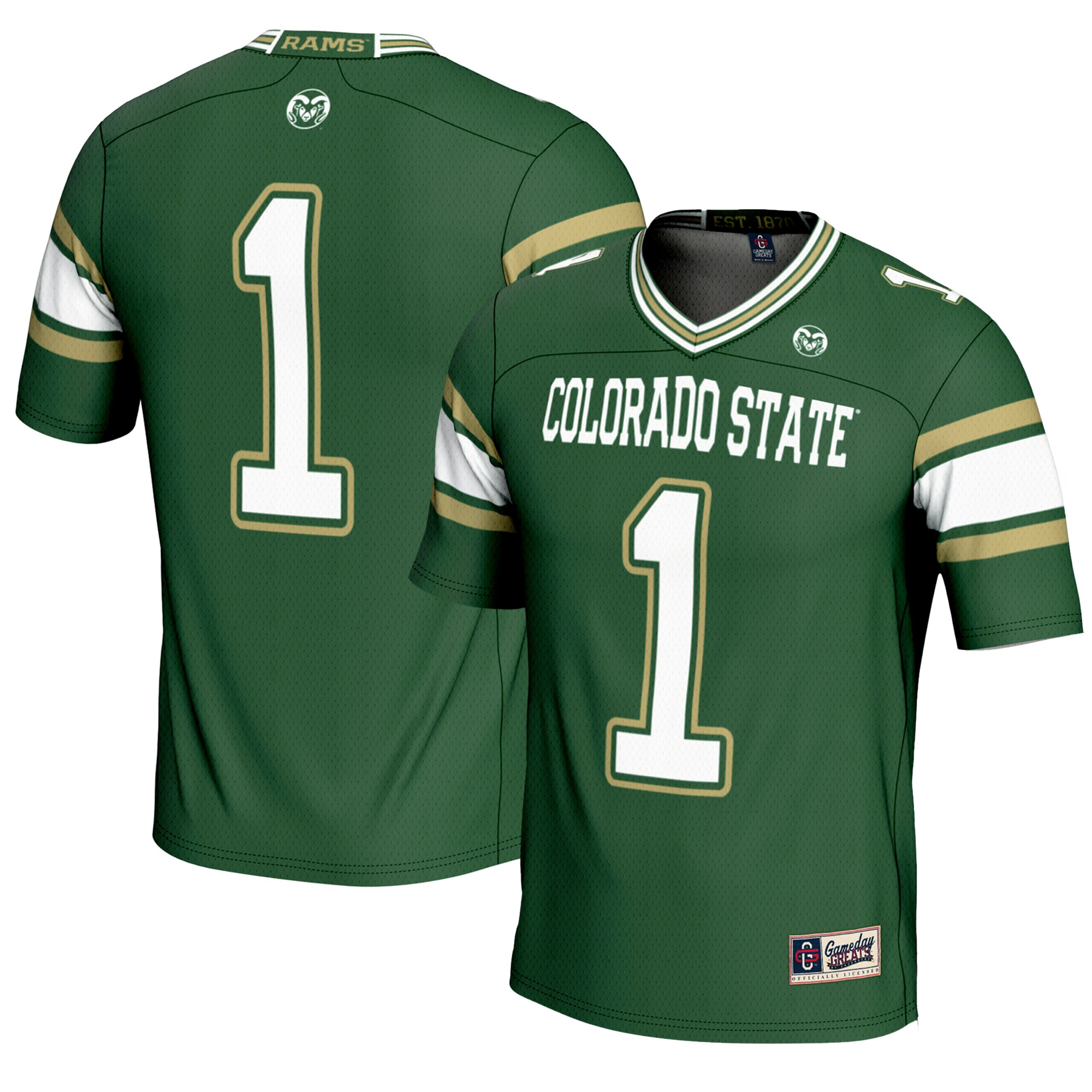 Men's Colorado State Rams Green Jersey