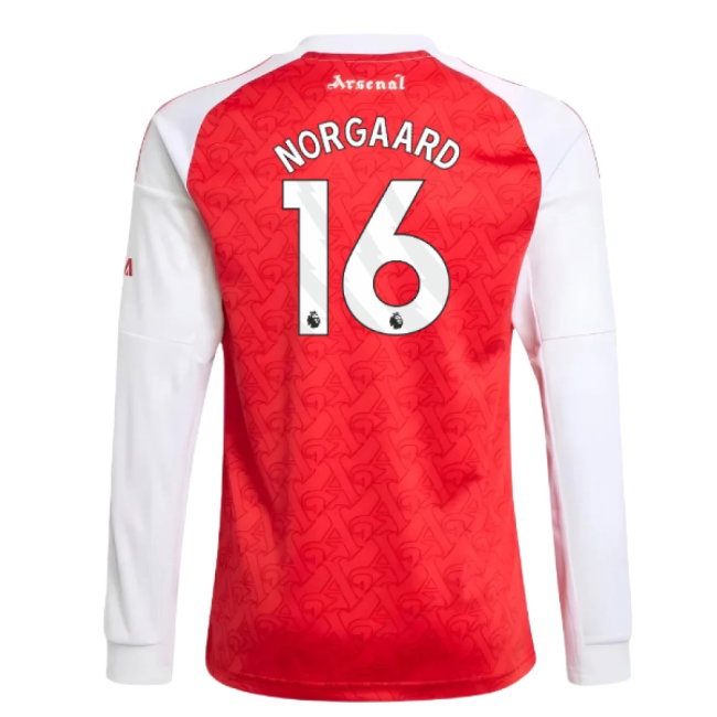 Kids' Arsenal 2025/26 Home Long Sleeve Jersey