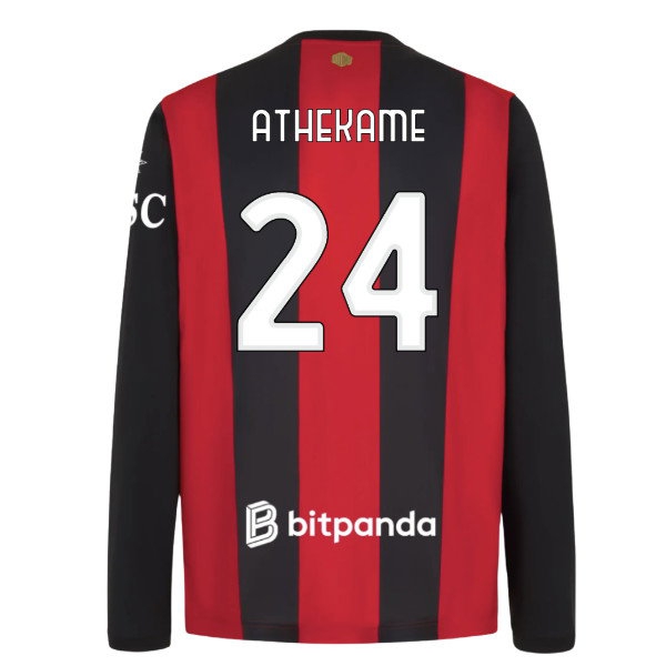 Men's AC Milan 2026/27 Home Long Sleeve Jersey