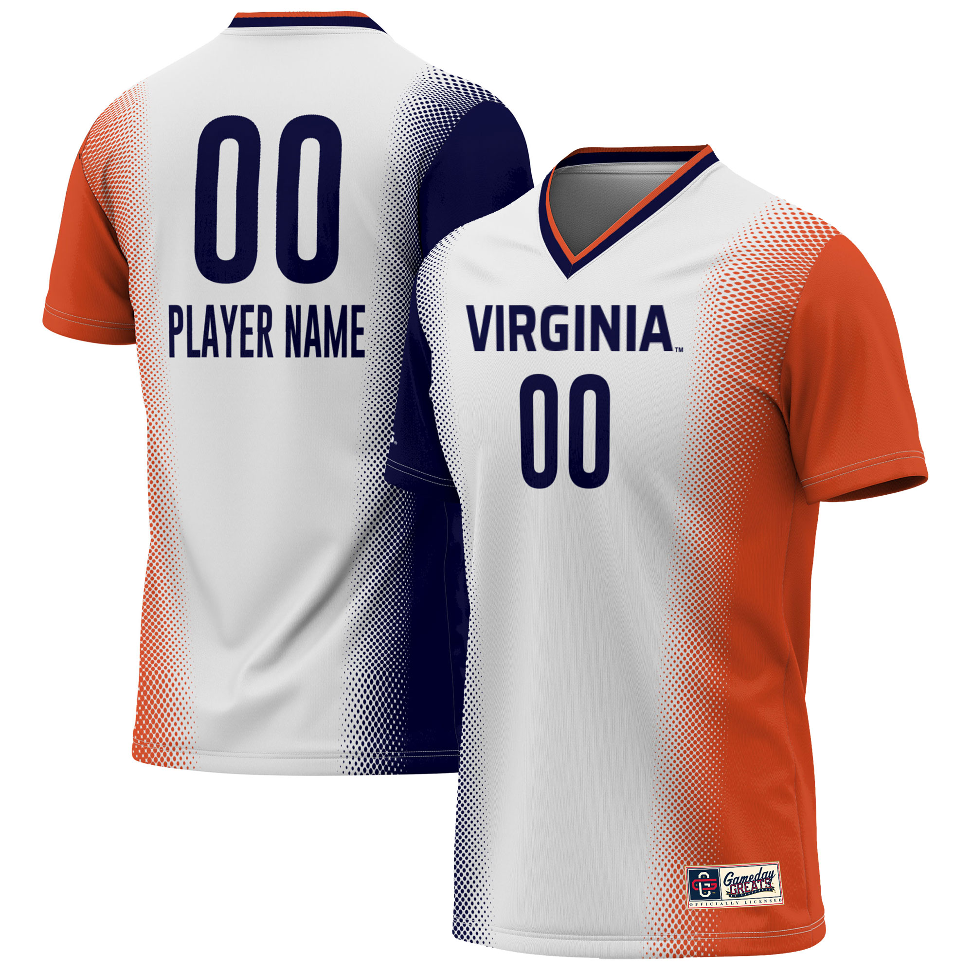 Kids' Virginia Cavaliers White Player Jersey