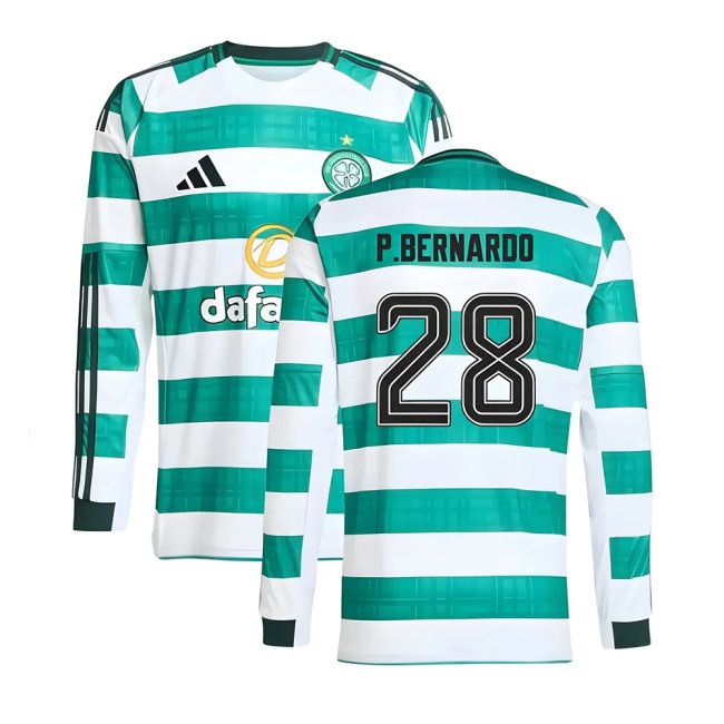 Men's Celtic 2025/26 Home Long Sleeve Jersey