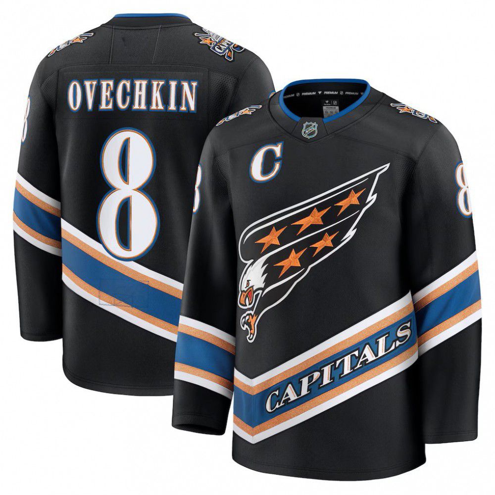 Men's Washington Capitals Black Anniversary Jersey