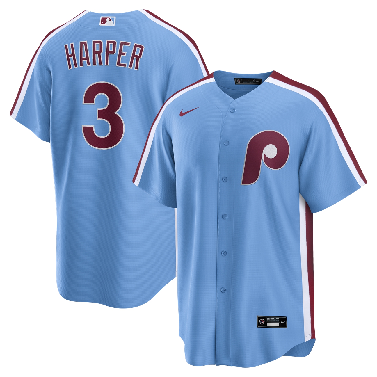 Women's Philadelphia Phillies Light Replica Jersey