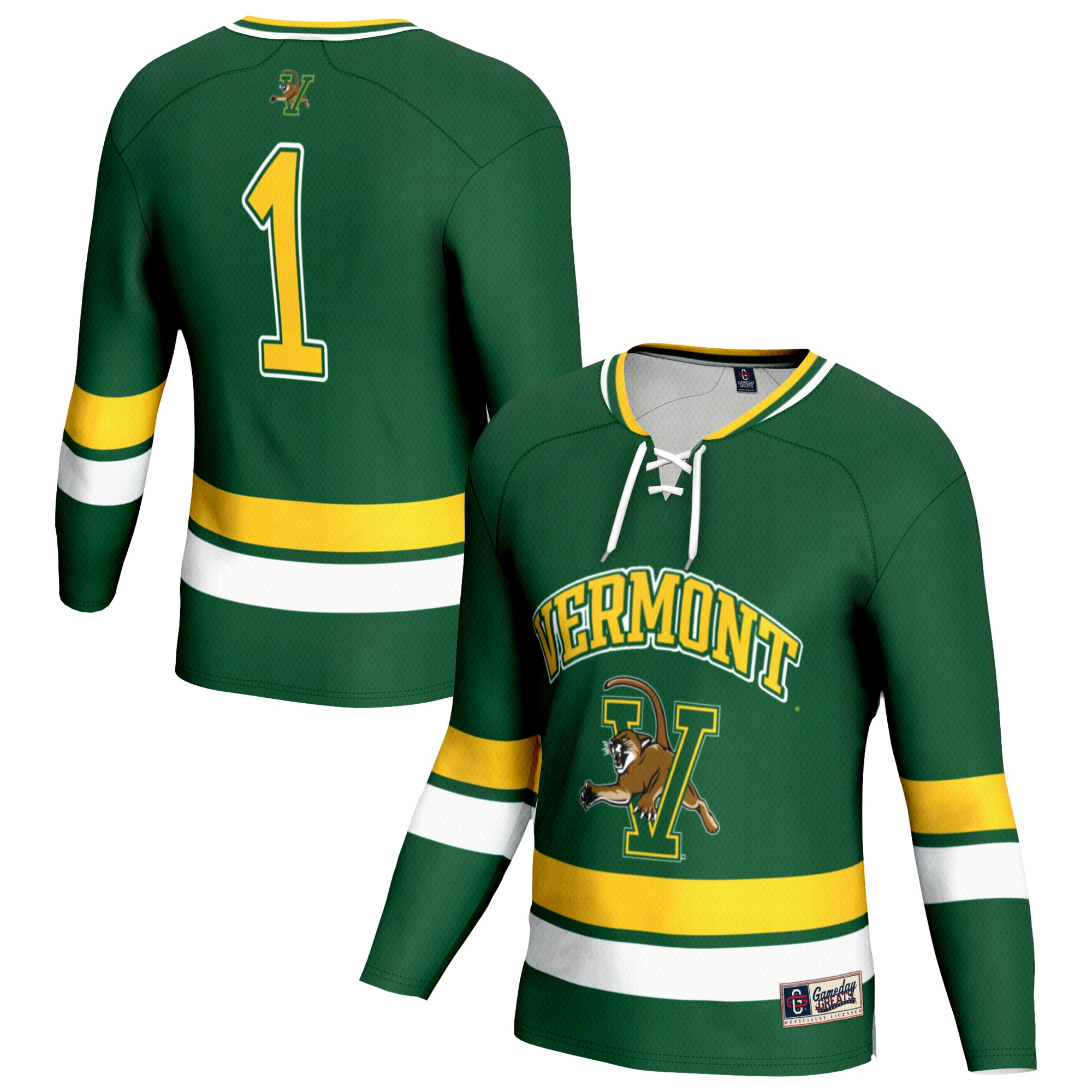 Kids' Vermont Catamounts Lightweight Green Fashion Jersey