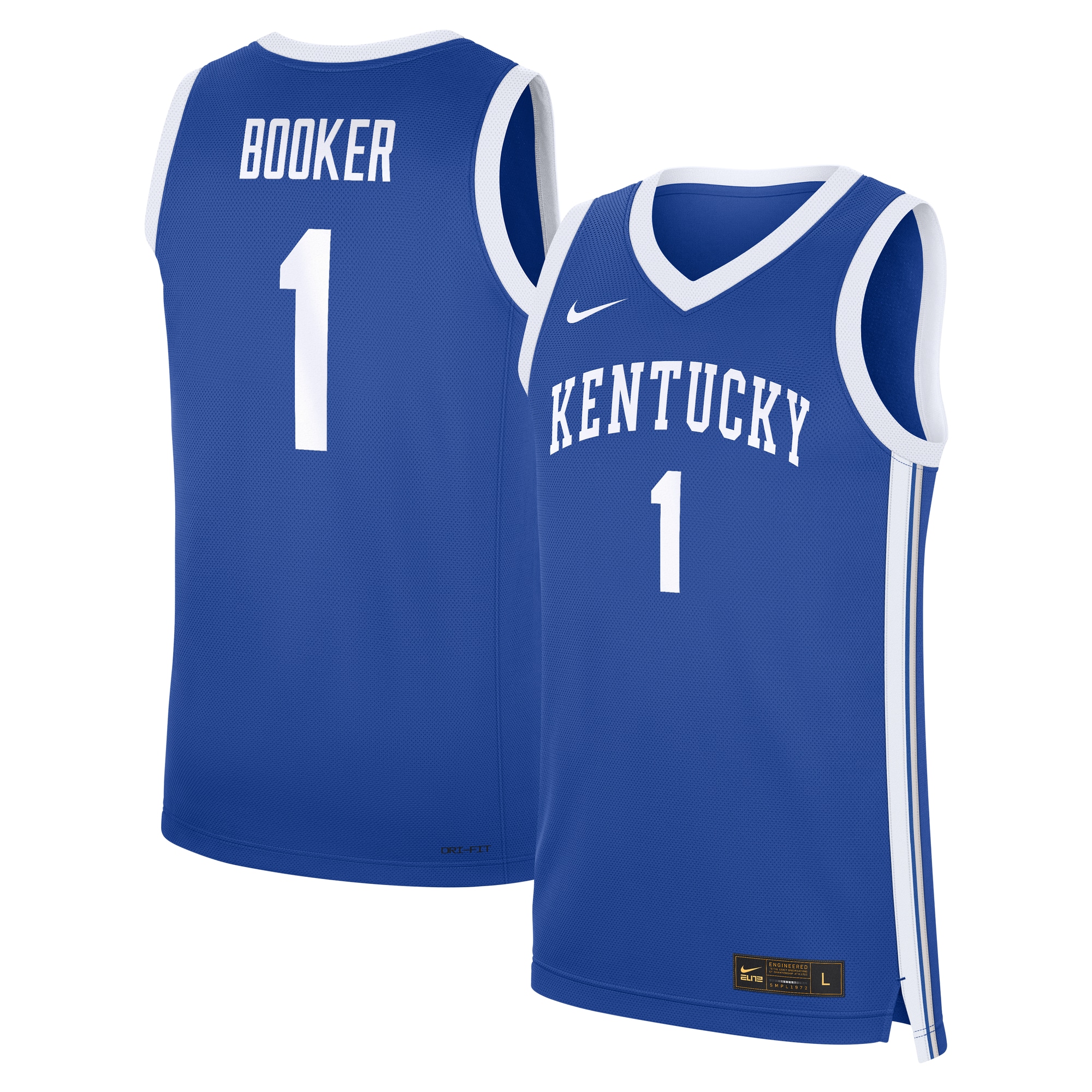 Kids' Booker Kentucky Wildcats Royal Replica Jersey