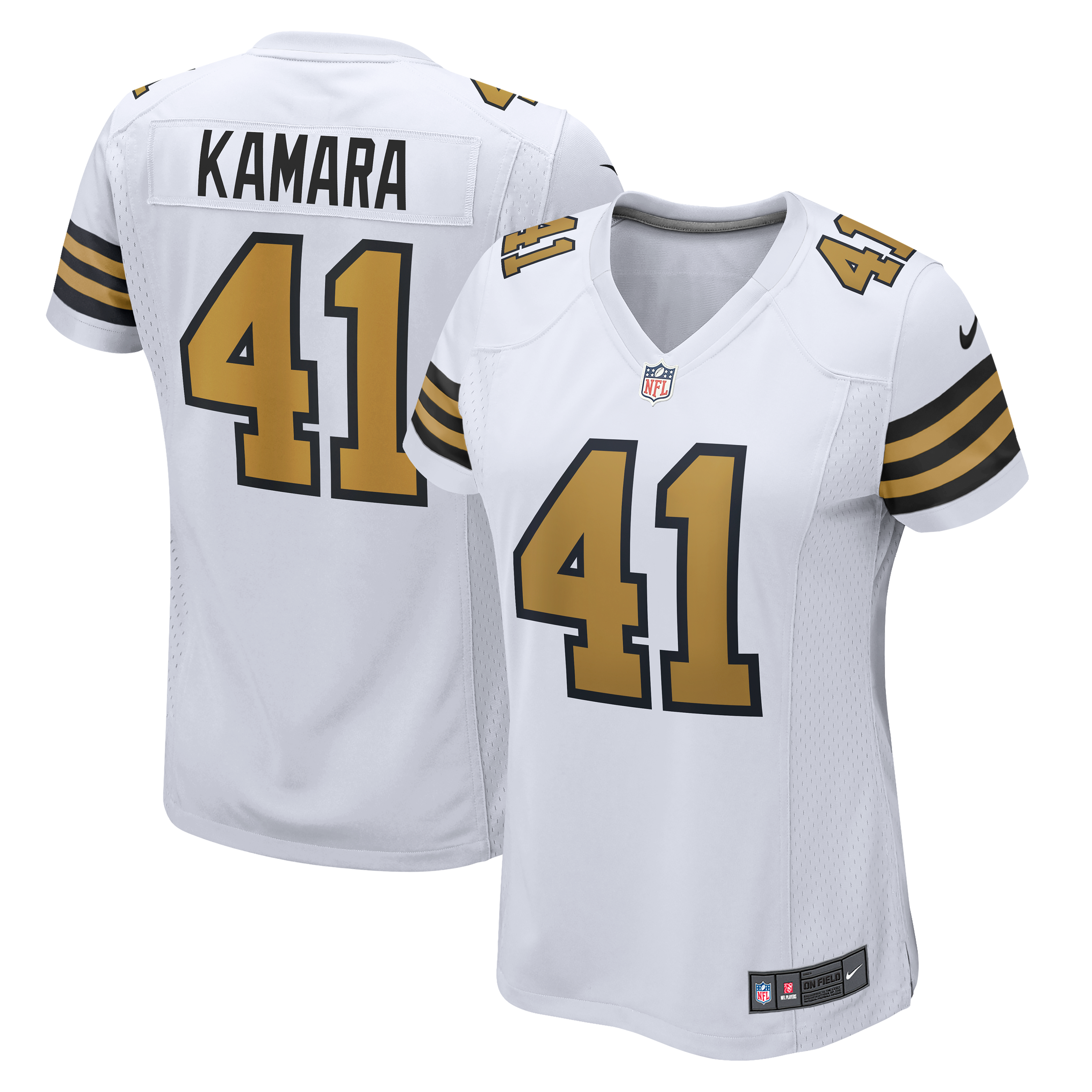 Women's New Orleans Saints White Player Jersey
