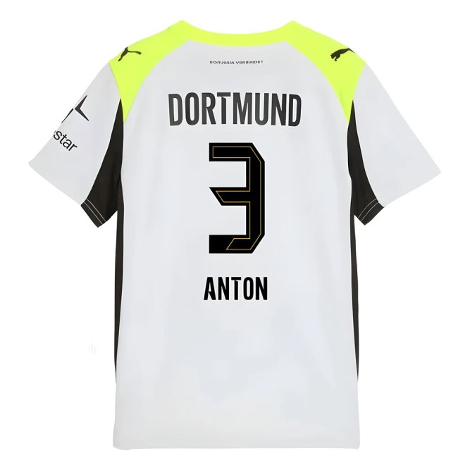 Kids' Borussia Dortmund 2025/26 Away Jersey