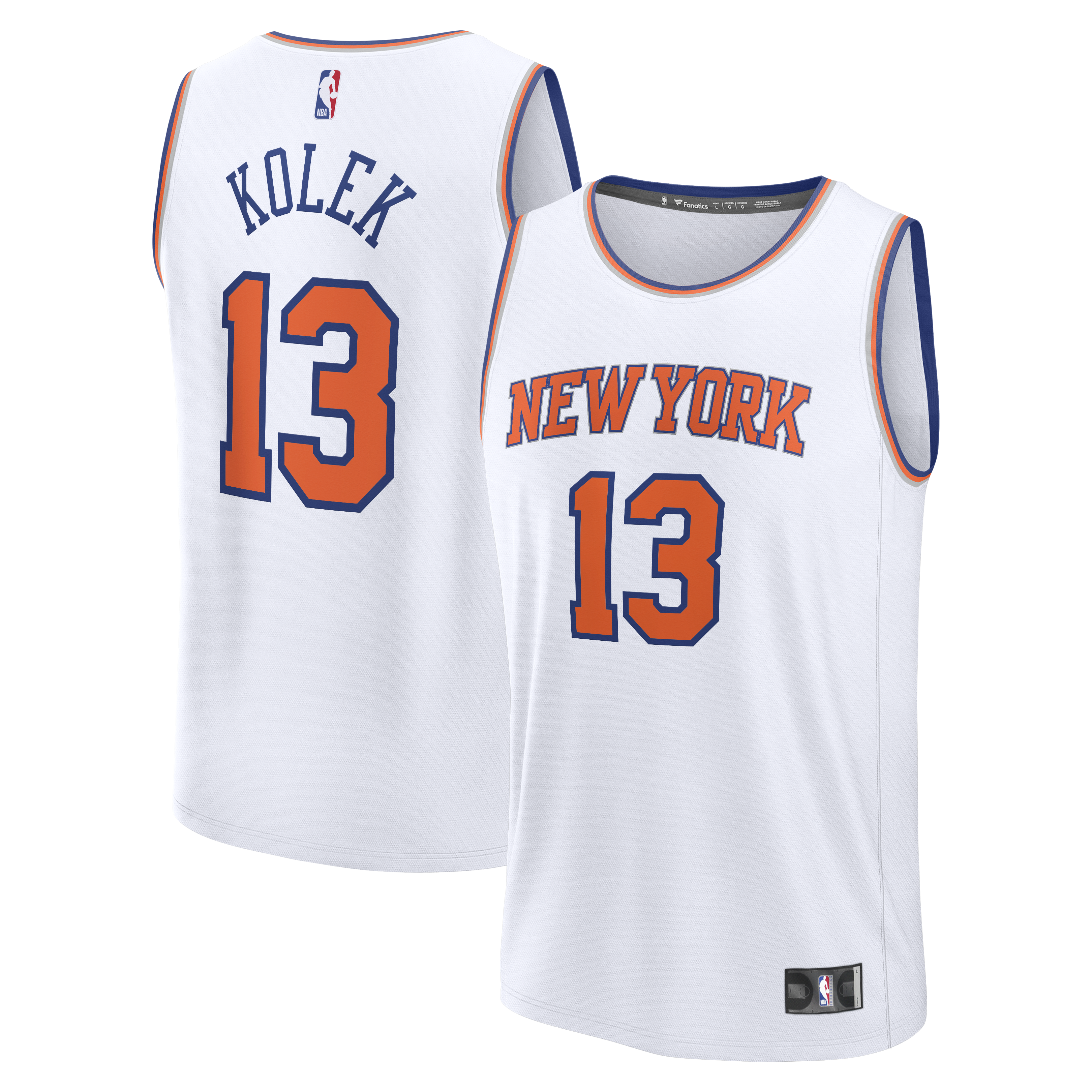Men's New York Knicks White Player Jersey