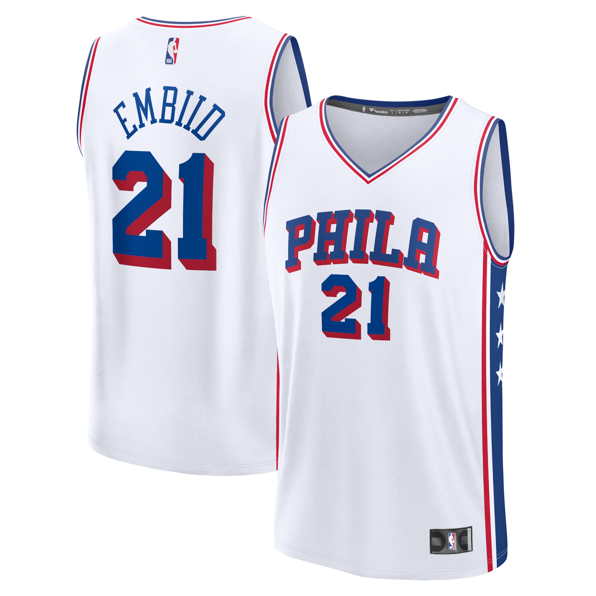 Women's Philadelphia 76ers White Player Jersey