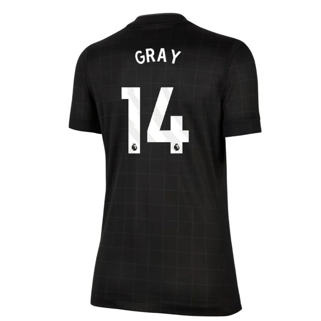 Kids' Tottenham 2025/26 Gray Away Jersey