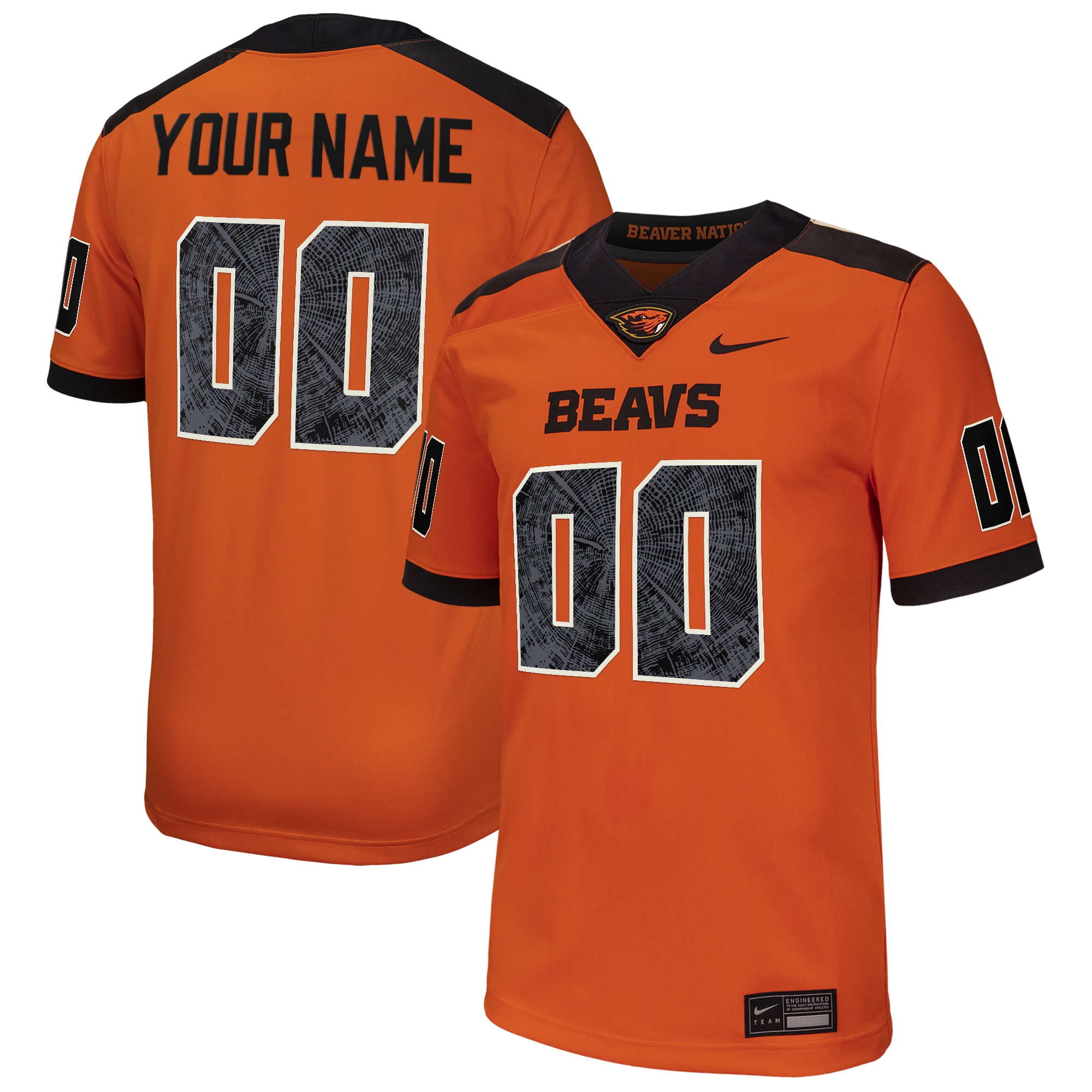 Men's Oregon State Beavers Orange Game Jersey