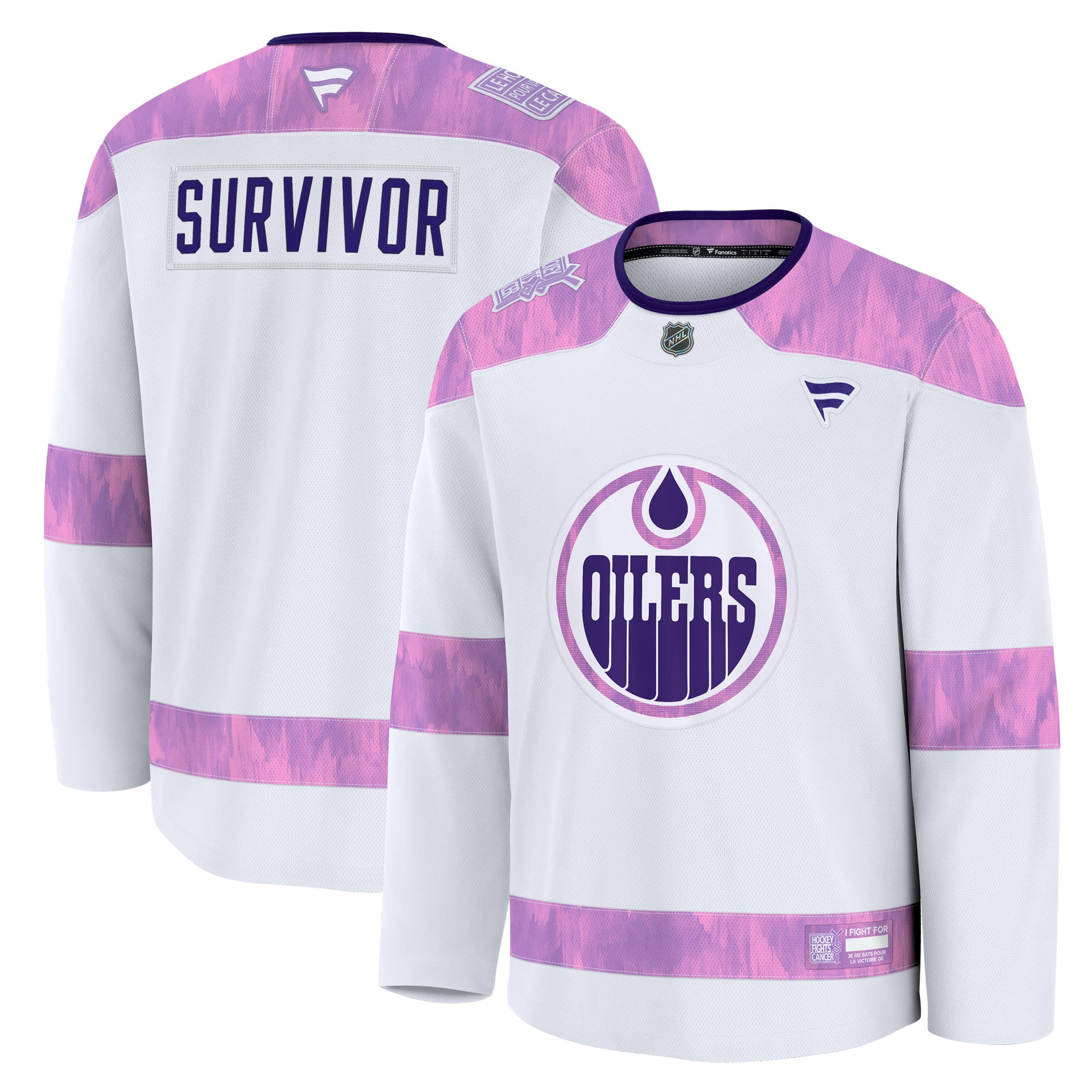Men's Edmonton Oilers White Jersey