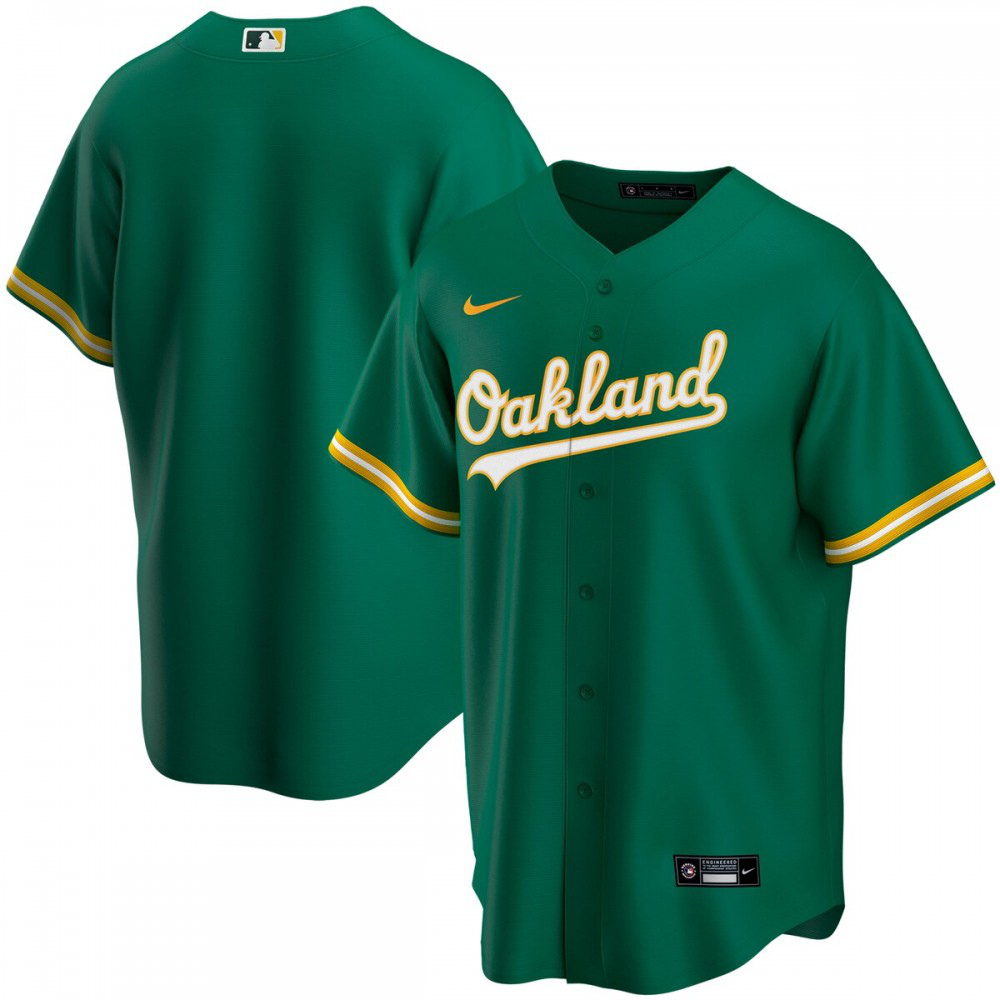 Men's Oakland Athletics Kelly Replica Jersey