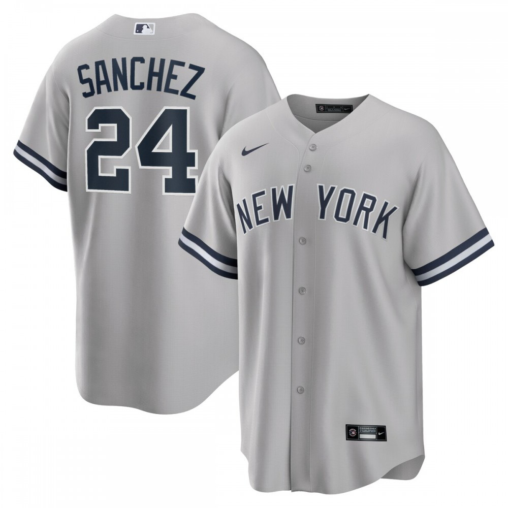 Men's New York Yankees Gray Player Jersey