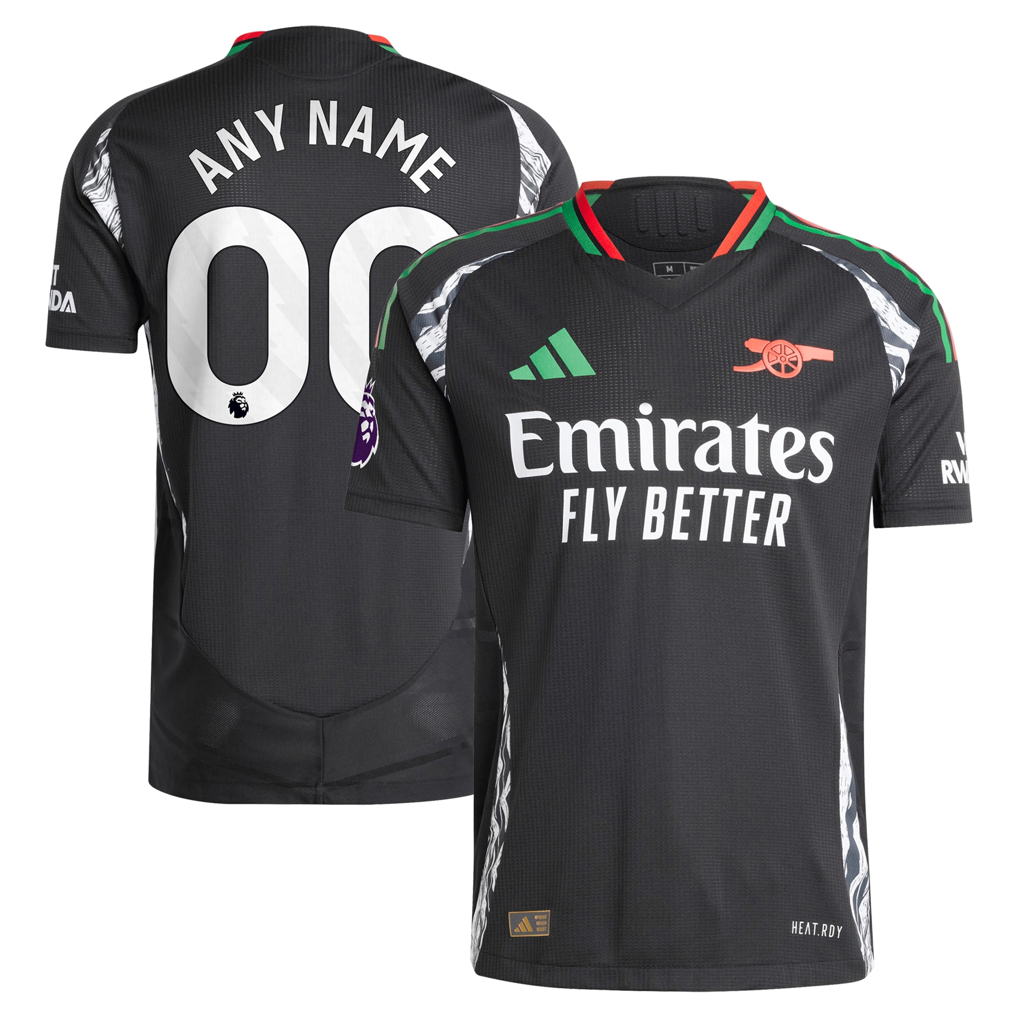 Kids' Arsenal 2024/25 Black Away Jersey