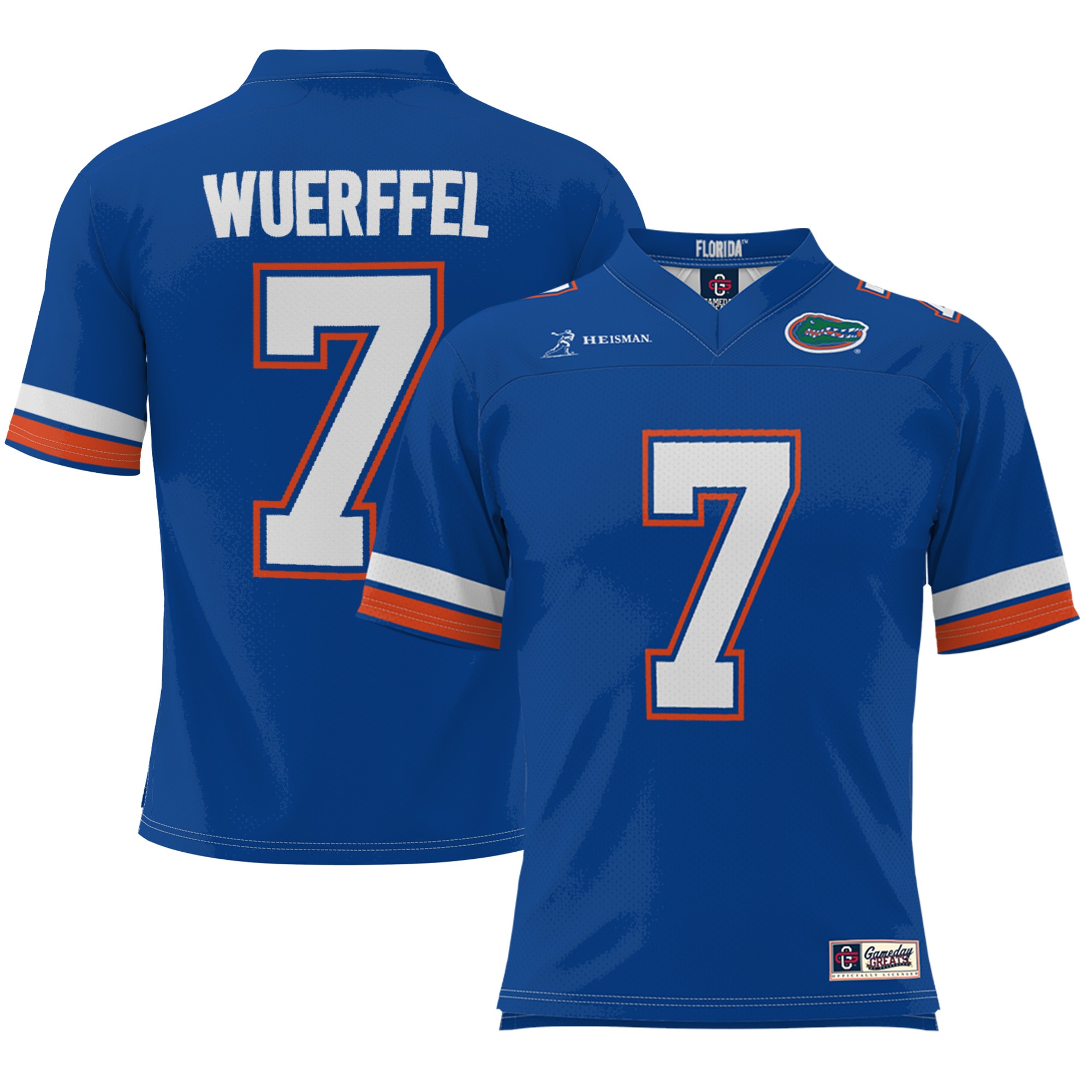 Men's Wuerffel Florida Gators Royal Jersey