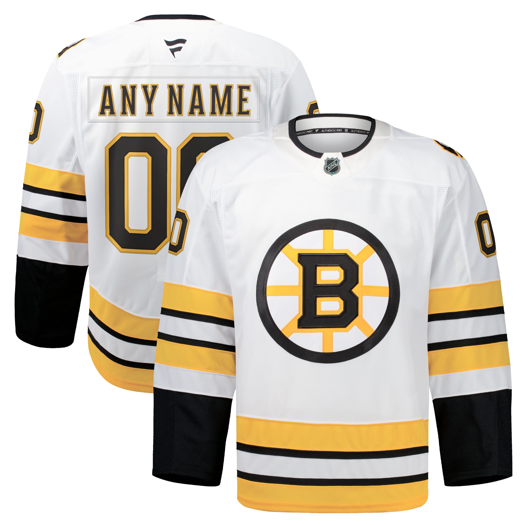 Men's Boston Bruins White Pro Jersey