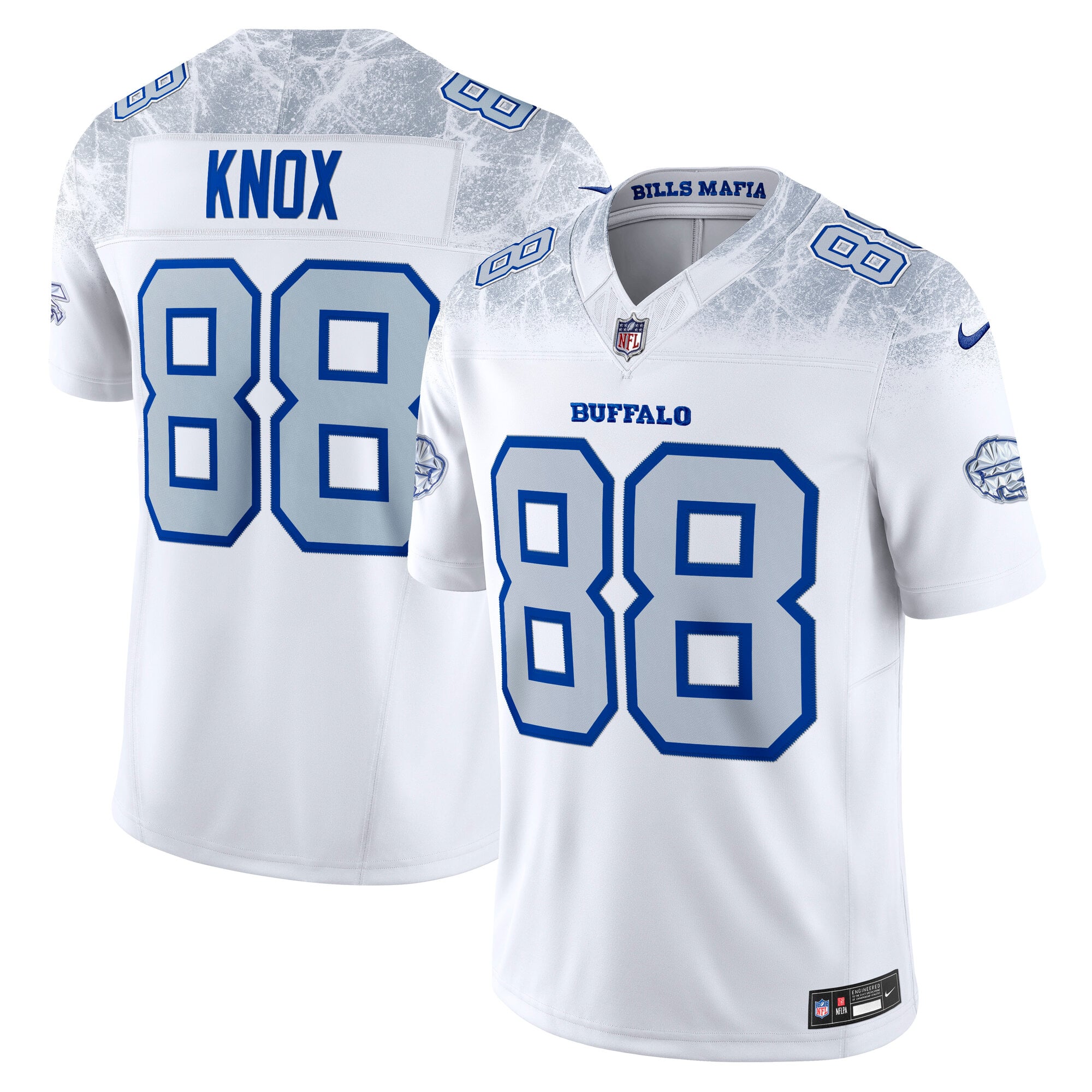 Men's Buffalo Bills White Rivalries Stitched Limited Jersey