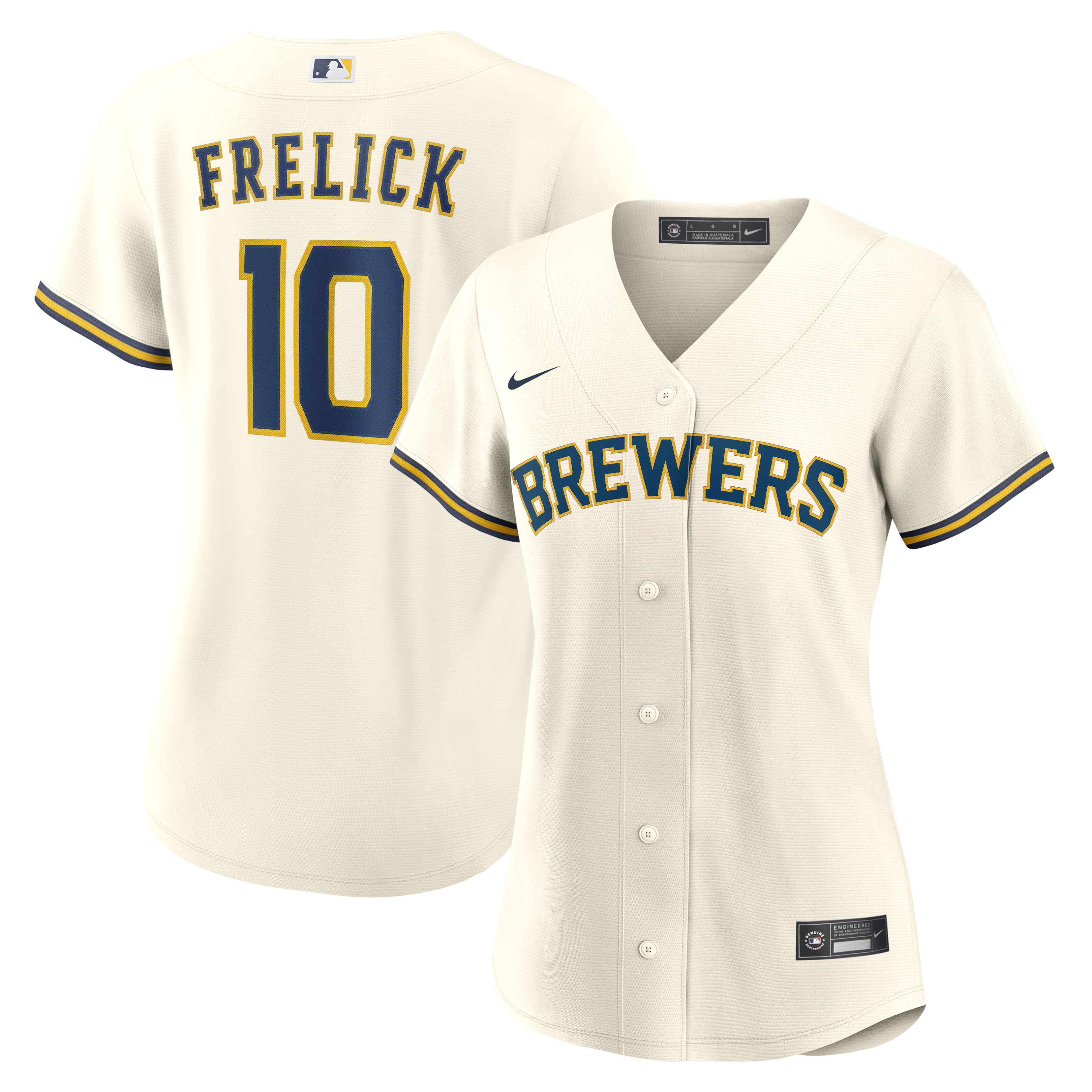 Men's Milwaukee Brewers Cream Replica Jersey