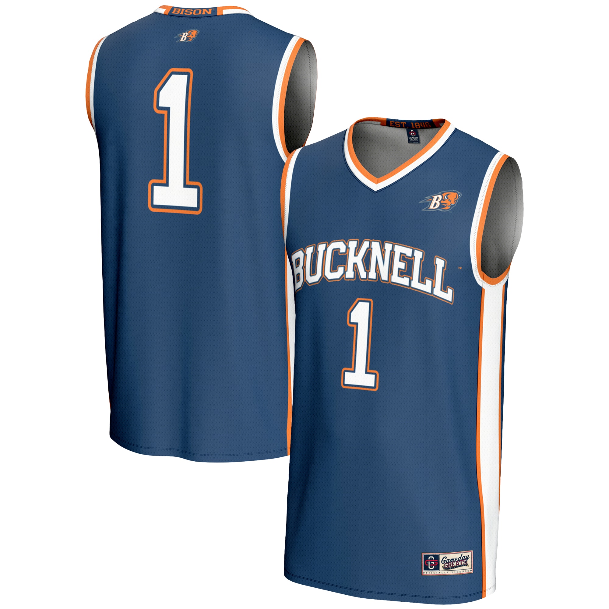 Men's Bucknell Bison Navy Jersey