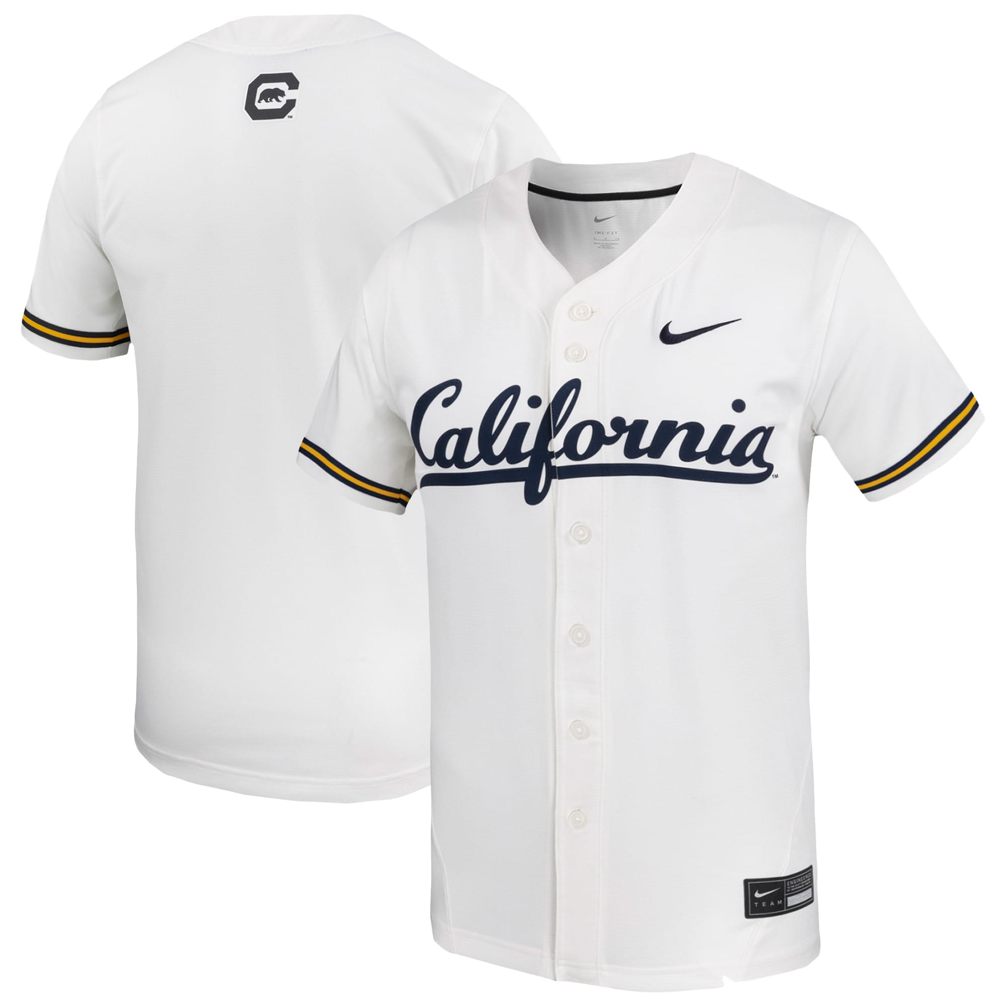 Kids' Cal Bears White Replica Jersey