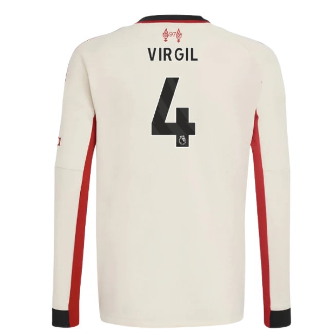 Kids' Liverpool 2025/26 Away Long Sleeve Jersey