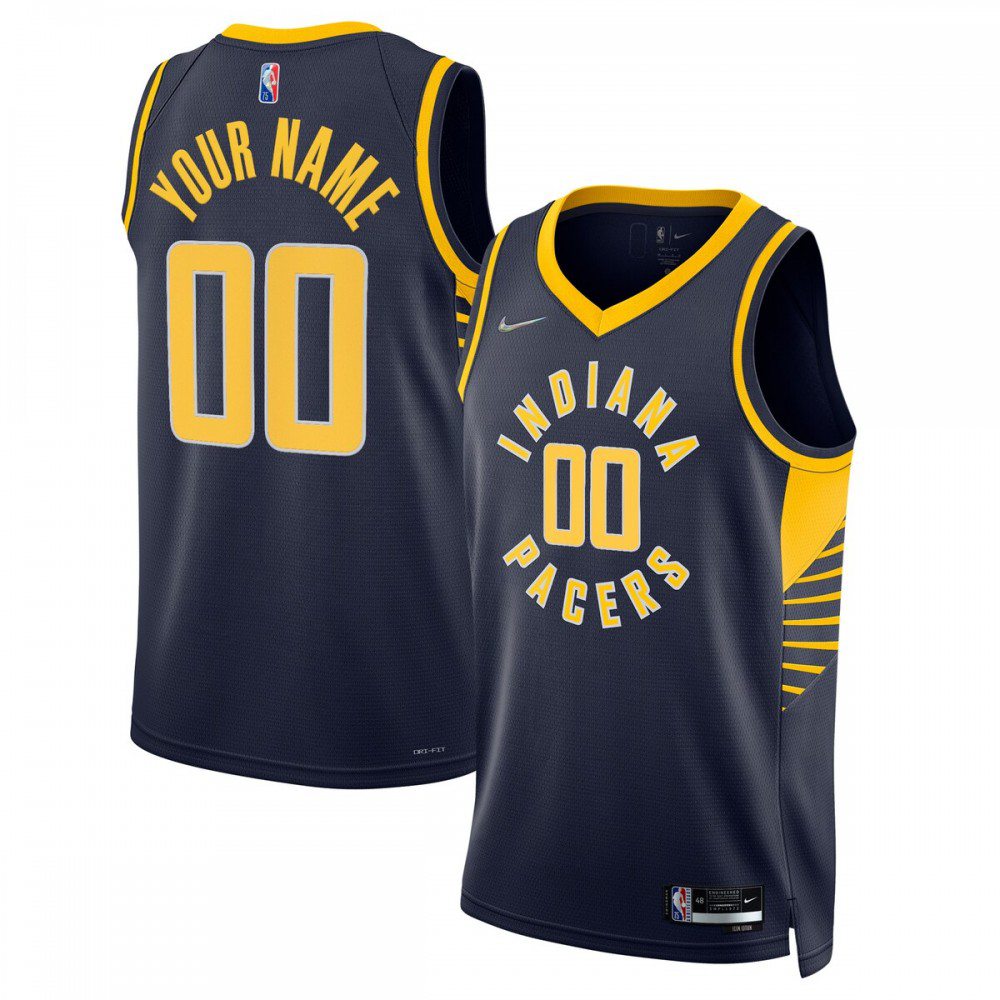 Kids' Indiana Pacers 2021/22 Navy Icon Swingman Jersey
