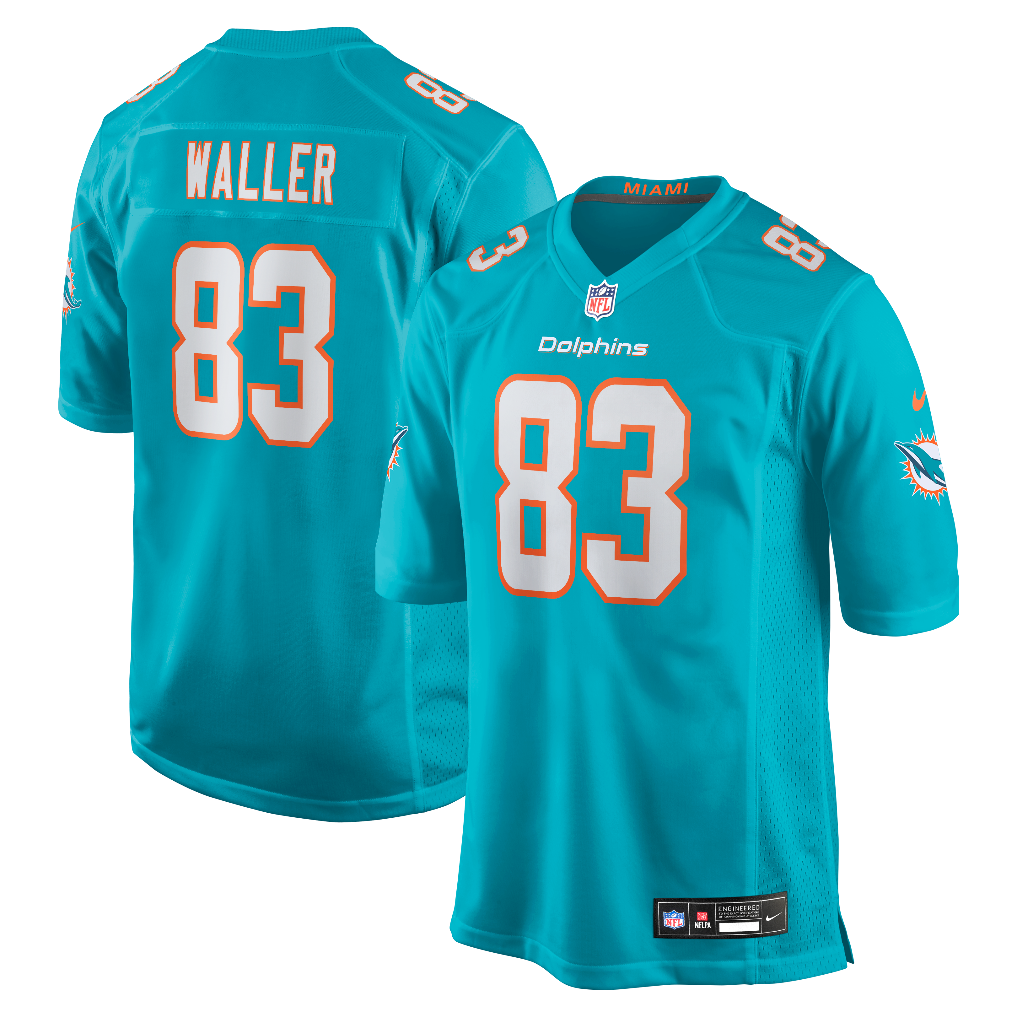 Men's Miami Dolphins Aqua Game Jersey