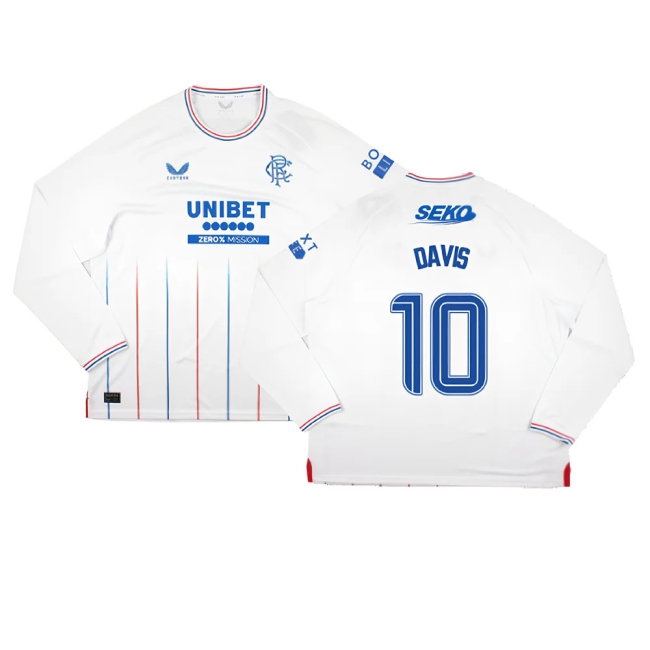 Kids' Rangers 2023/24 Away Long Sleeve Jersey