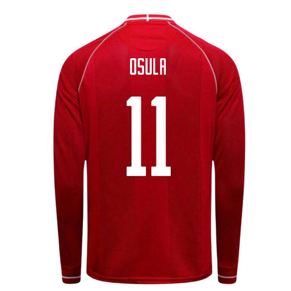 Kids' Denmark 2026/27 Home Long Sleeve Jersey