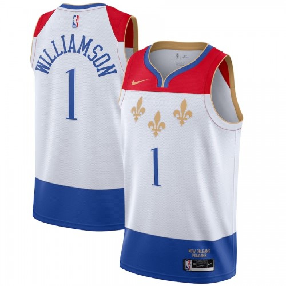 Kids' New Orleans Pelicans 2020/21 White City Swingman Jersey