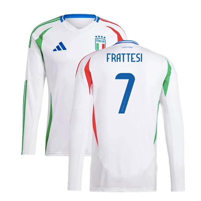 Kids' Italy 2024/25 Away Long Sleeve Jersey