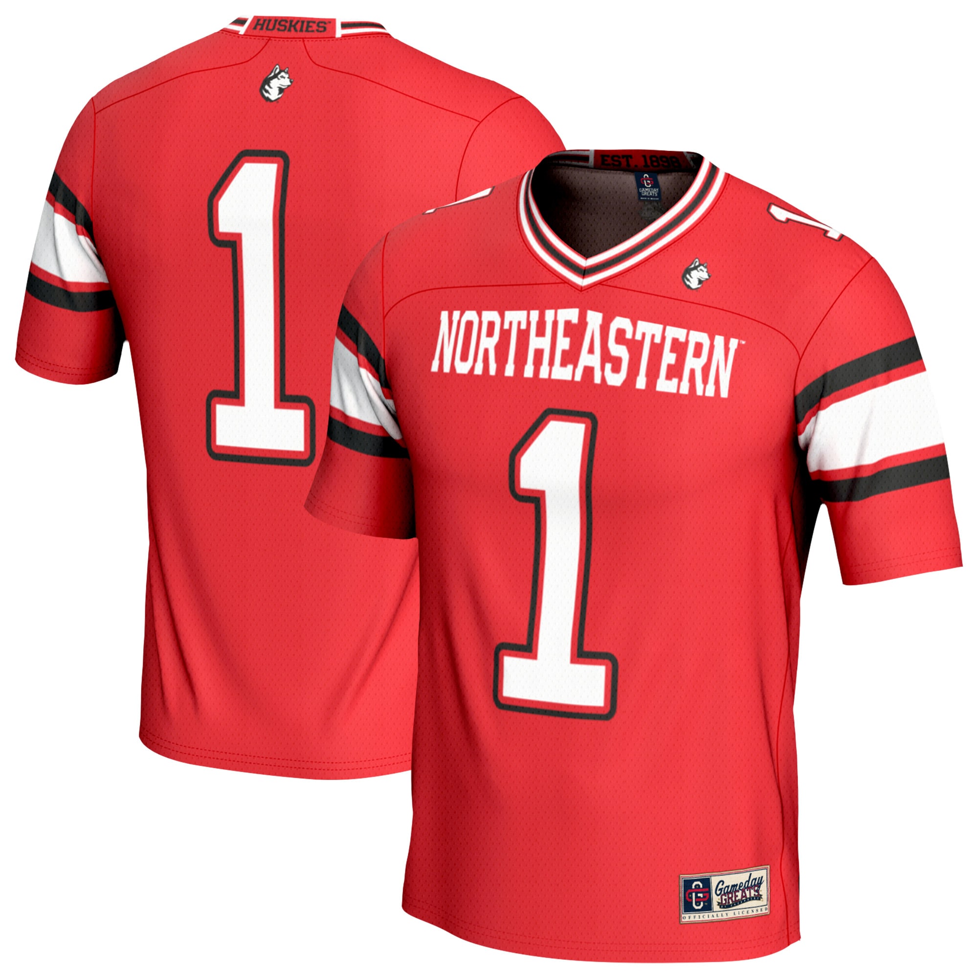 Men's Northeastern Huskies Red Fashion Jersey