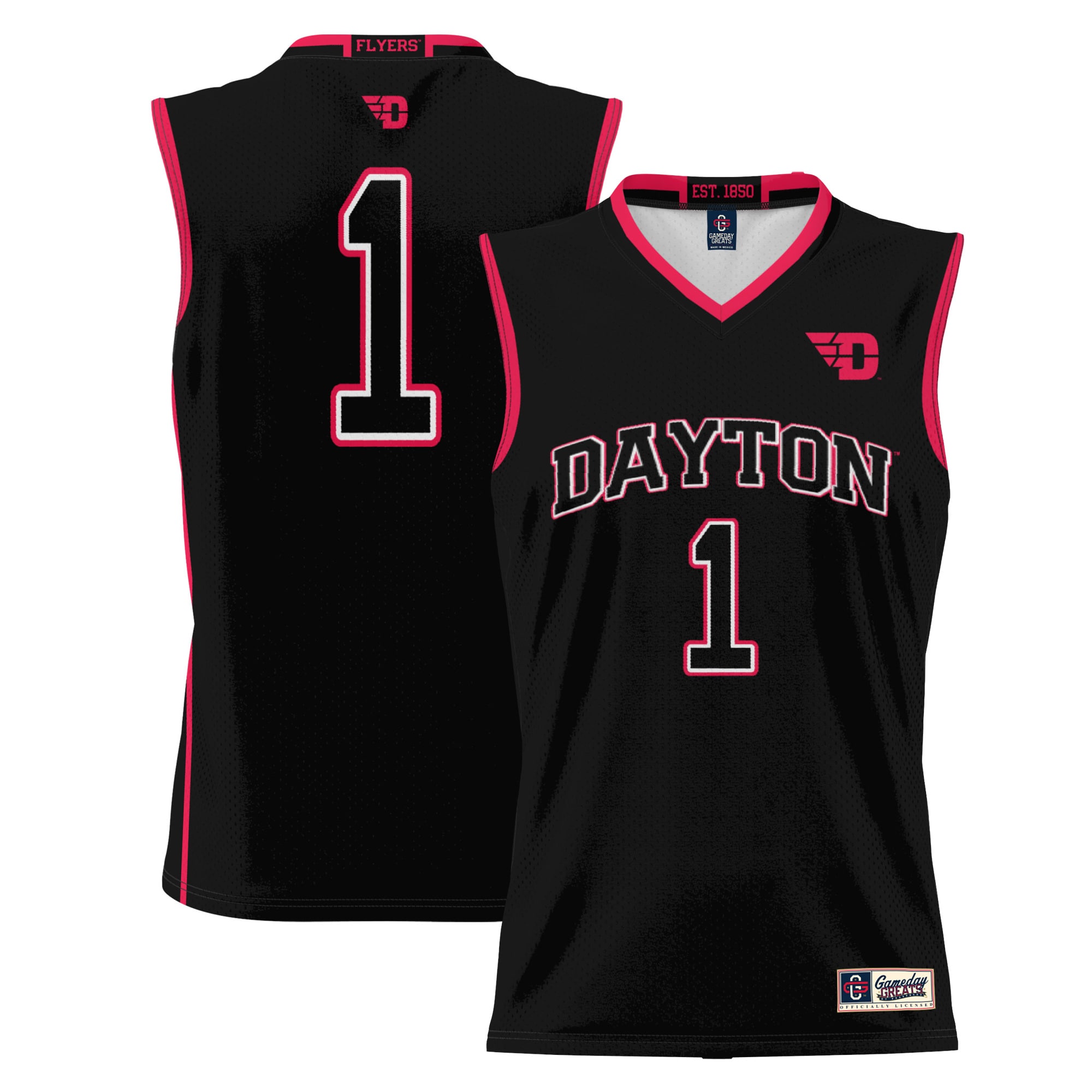 Men's Dayton Flyers Black Jersey
