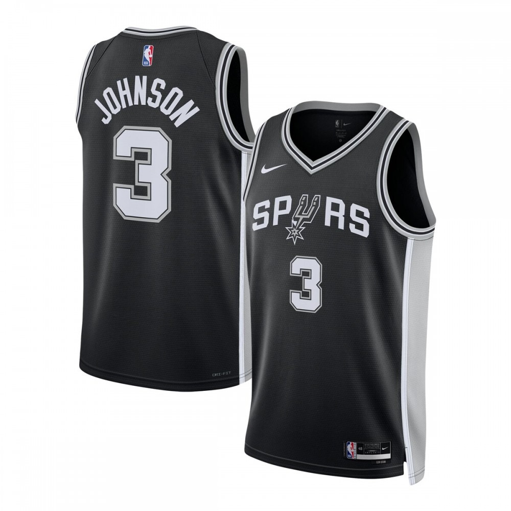 Kids' San Antonio Spurs Black Icon Swingman Jersey