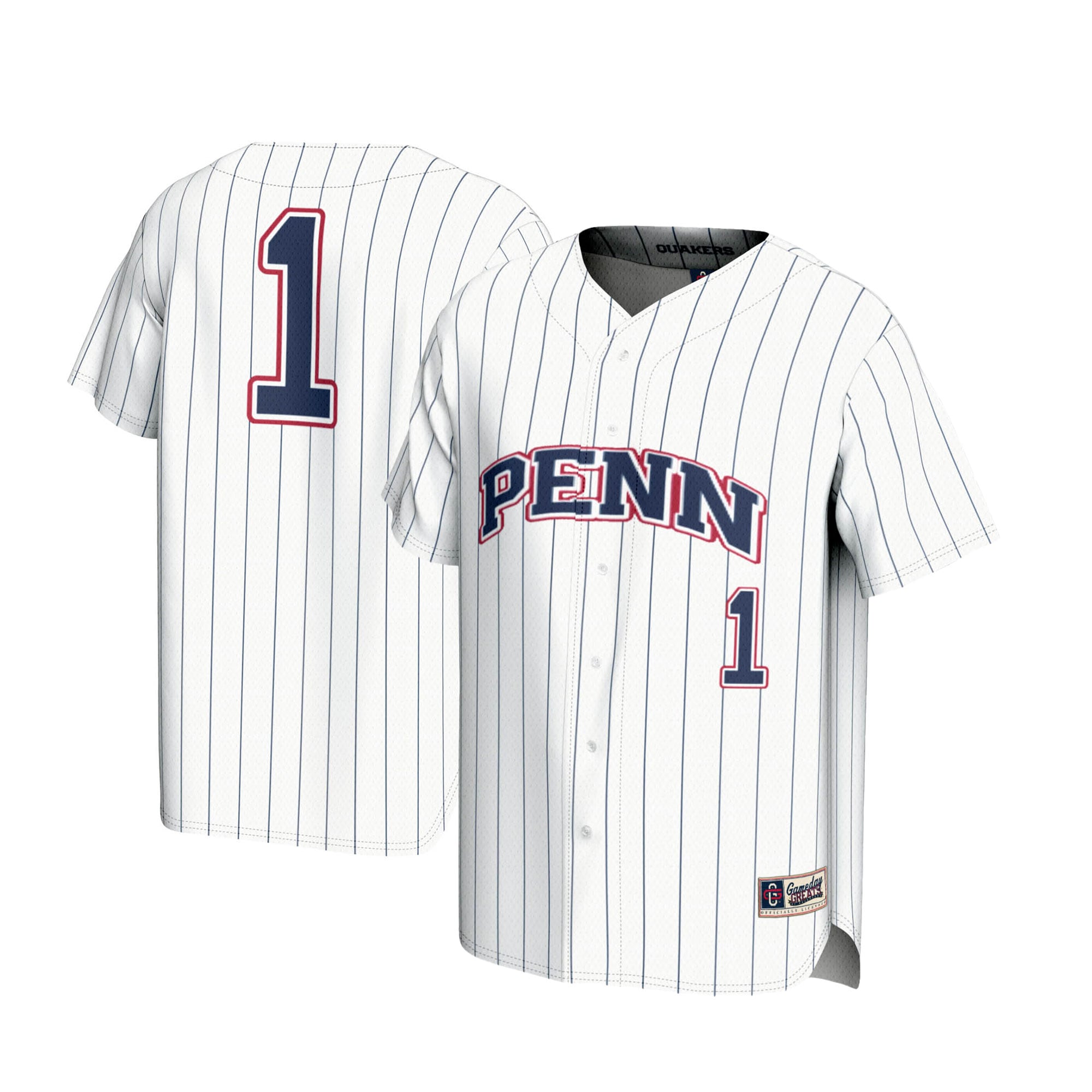 Kids' Pennsylvania Quakers White Jersey