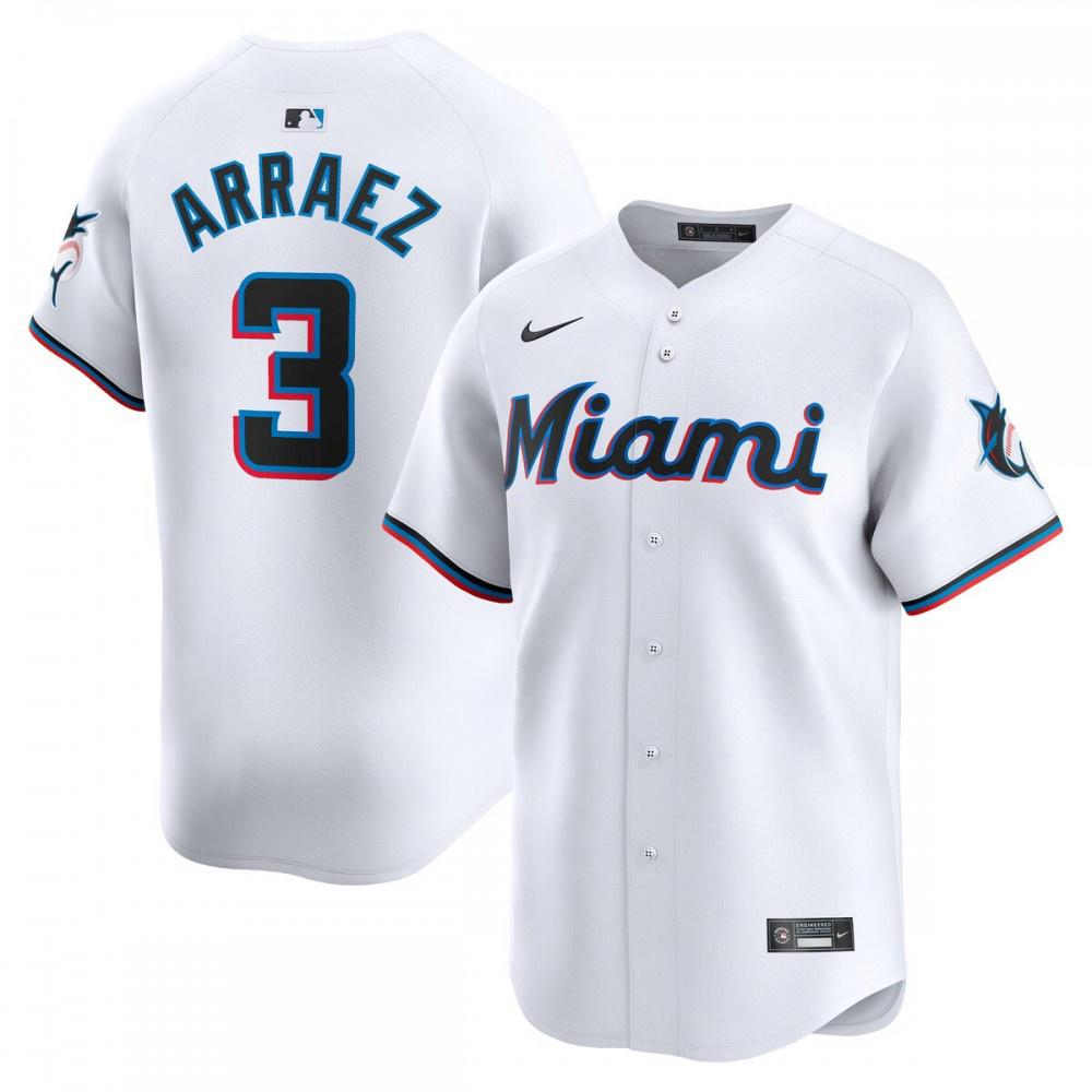 Kids' Miami Marlins White Limited Jersey