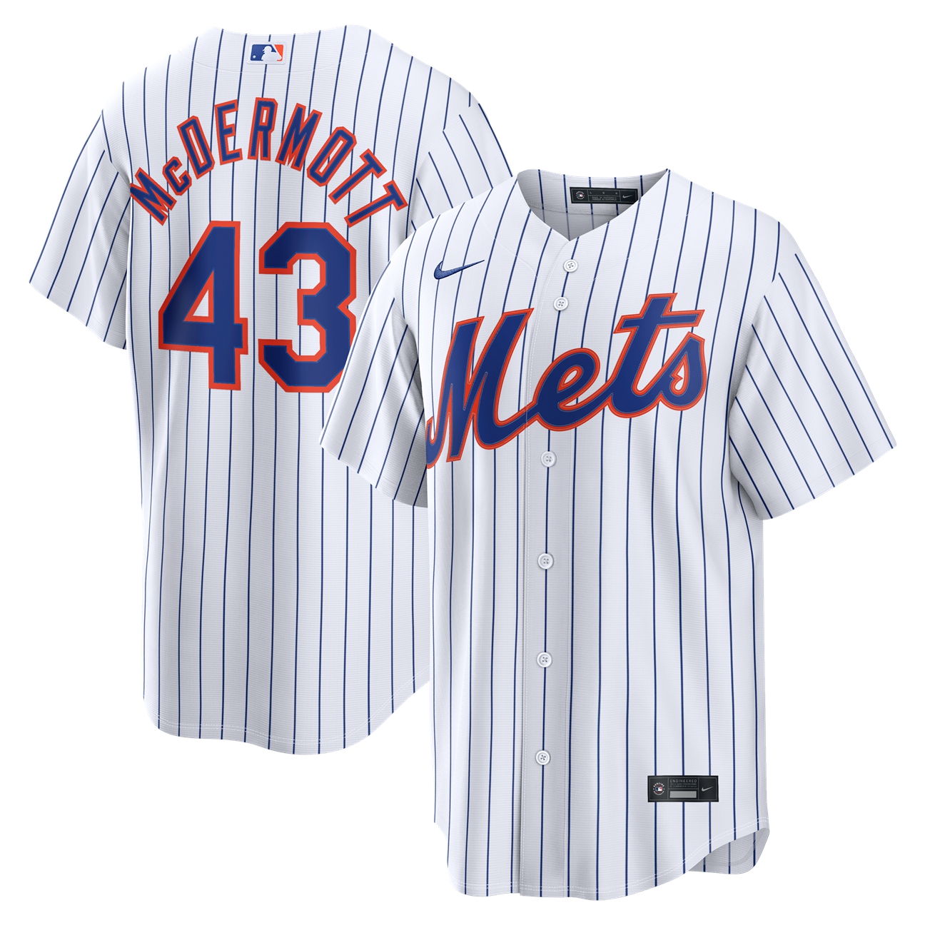 Men's New York Mets White Replica Jersey