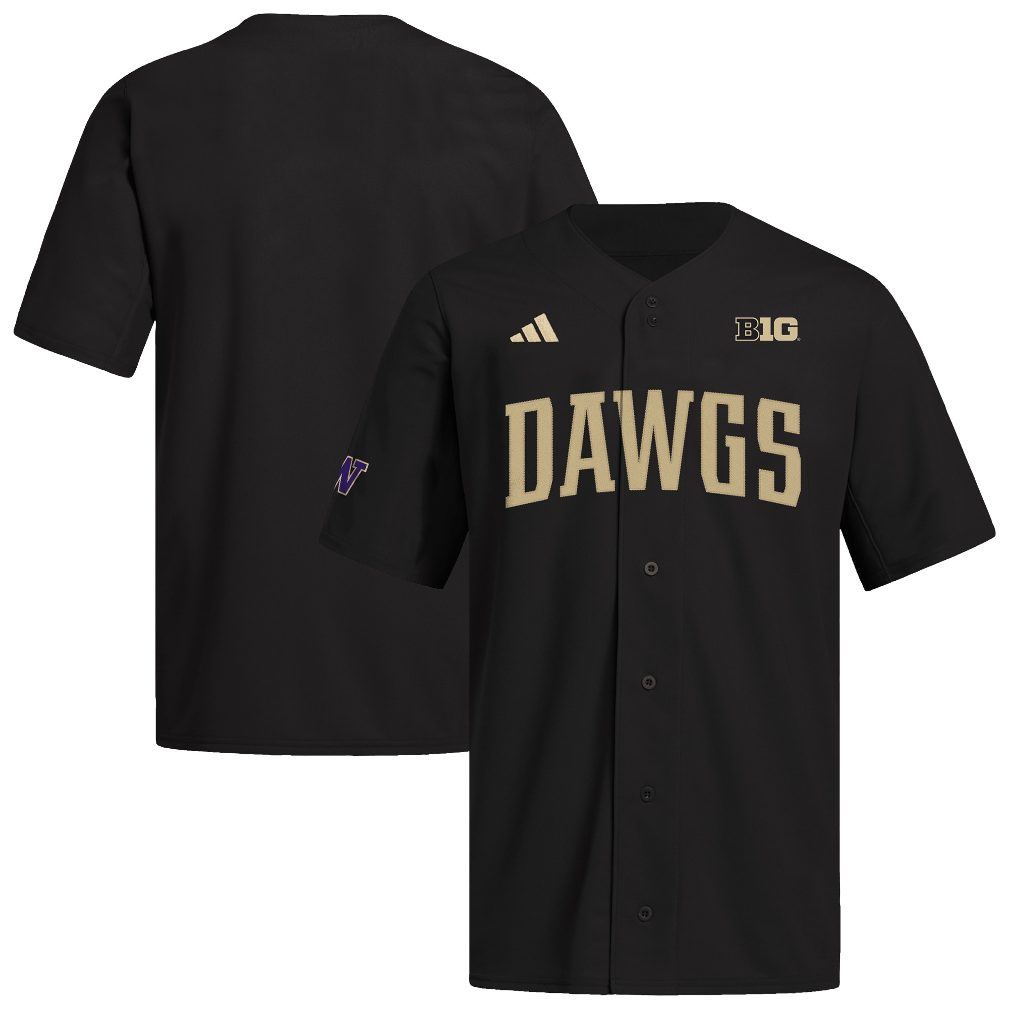Women's Washington Huskies Black Replica Jersey