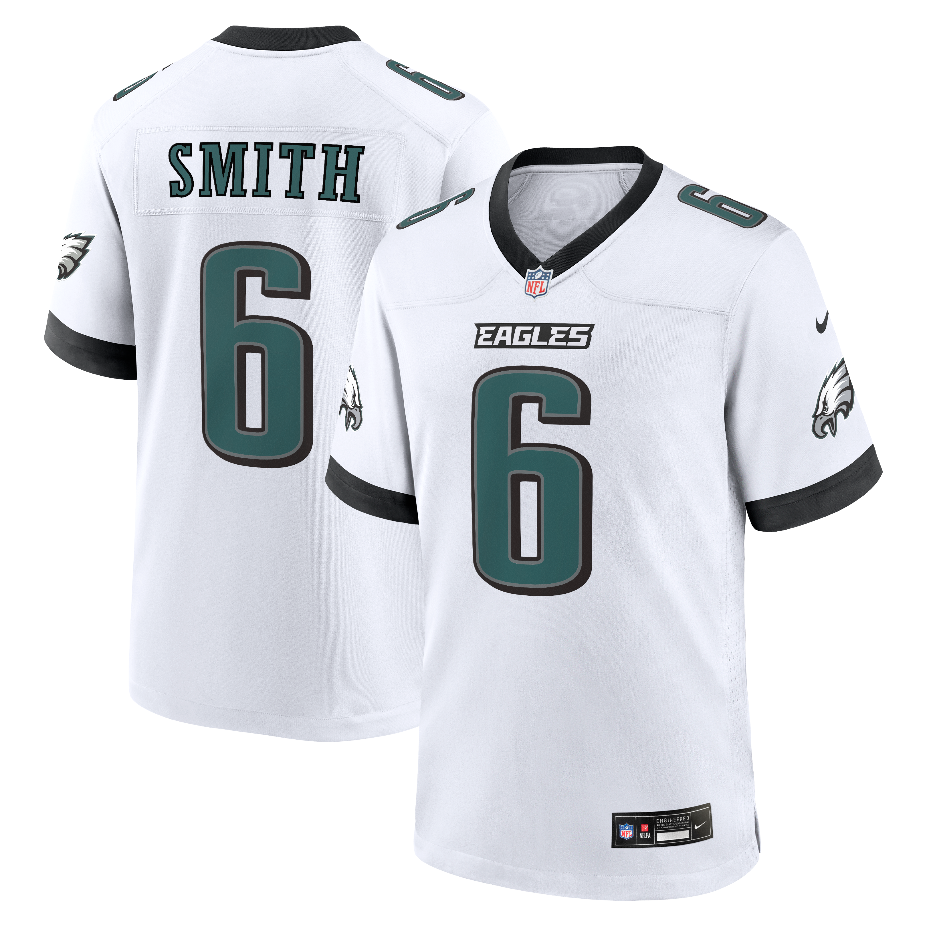Kids' Philadelphia Eagles White Game Jersey